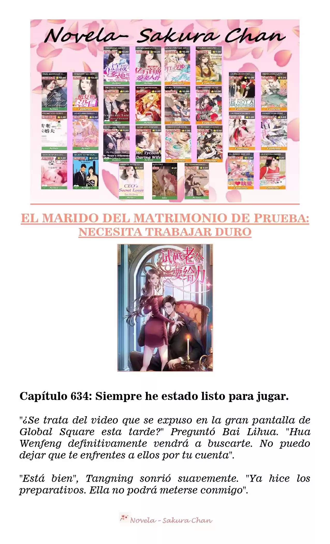 MARIDO DE PRUEBA: NECESIDAD DE TRABAJAR DURO (Novela) - Capítulo 634 - Página 1 - LectorTMOo