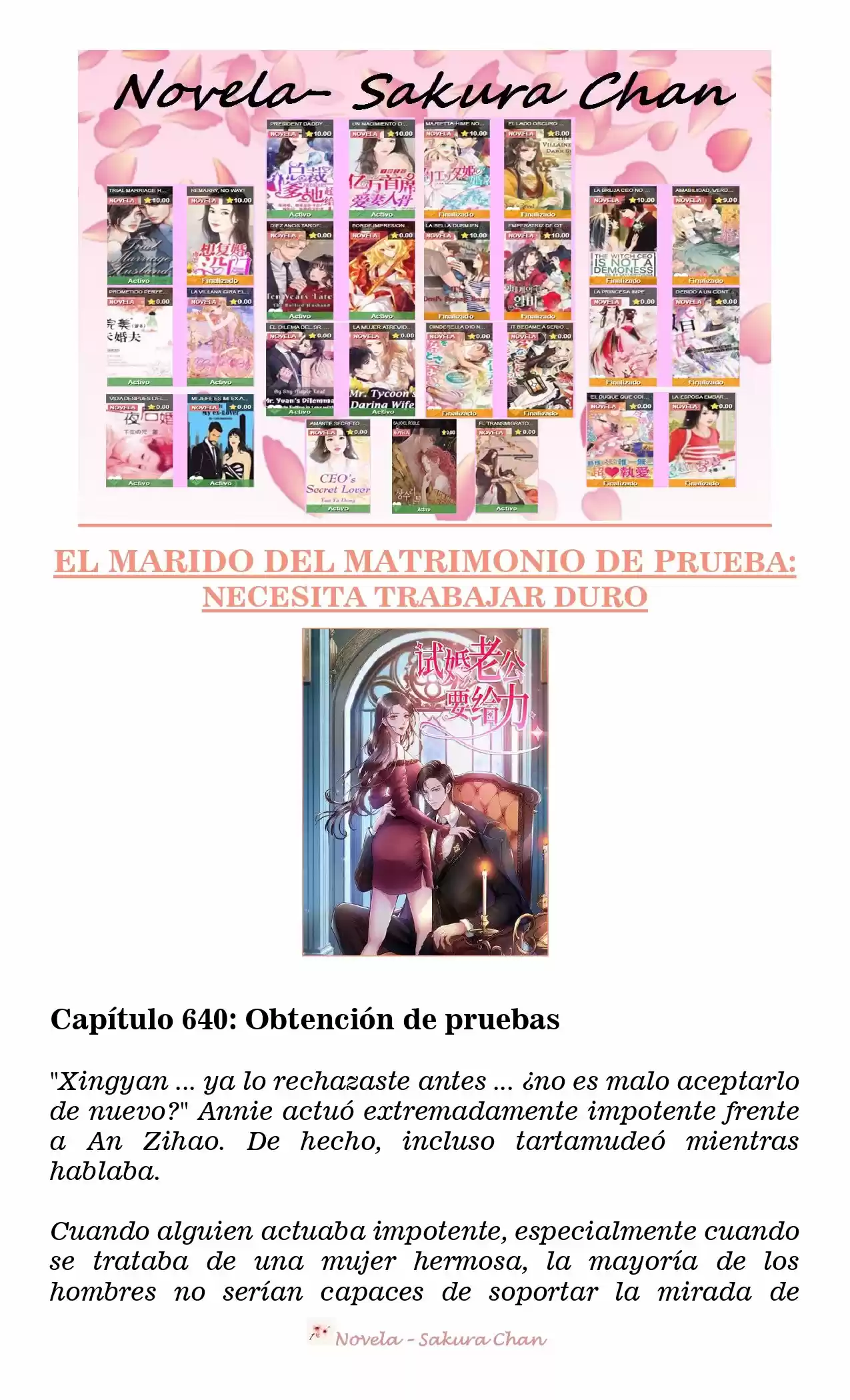 MARIDO DE PRUEBA: NECESIDAD DE TRABAJAR DURO (Novela) - Capítulo 640 - Página 1 - LectorTMOo