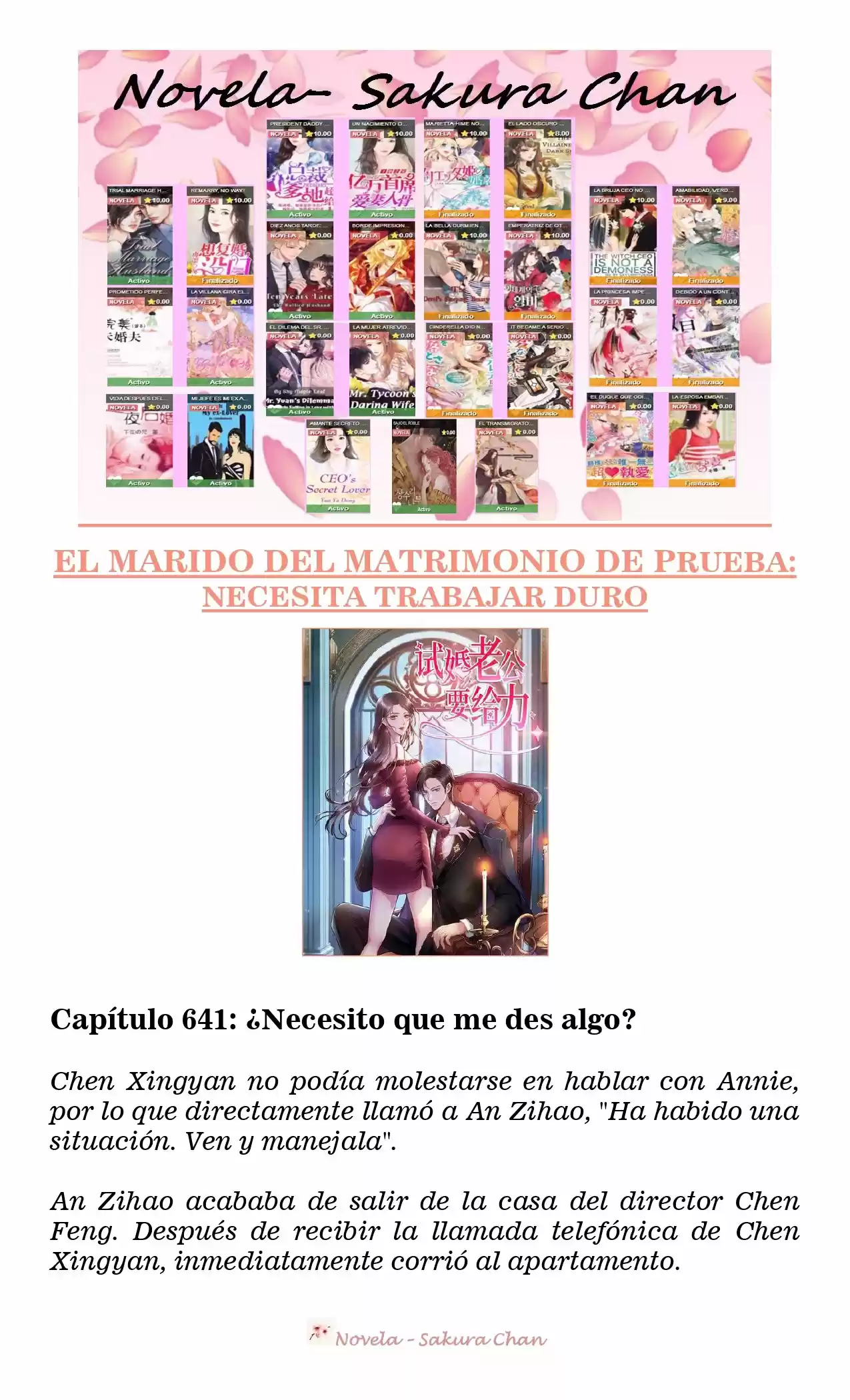 MARIDO DE PRUEBA: NECESIDAD DE TRABAJAR DURO (Novela) - Capítulo 641 - Página 1 - LectorTMOo