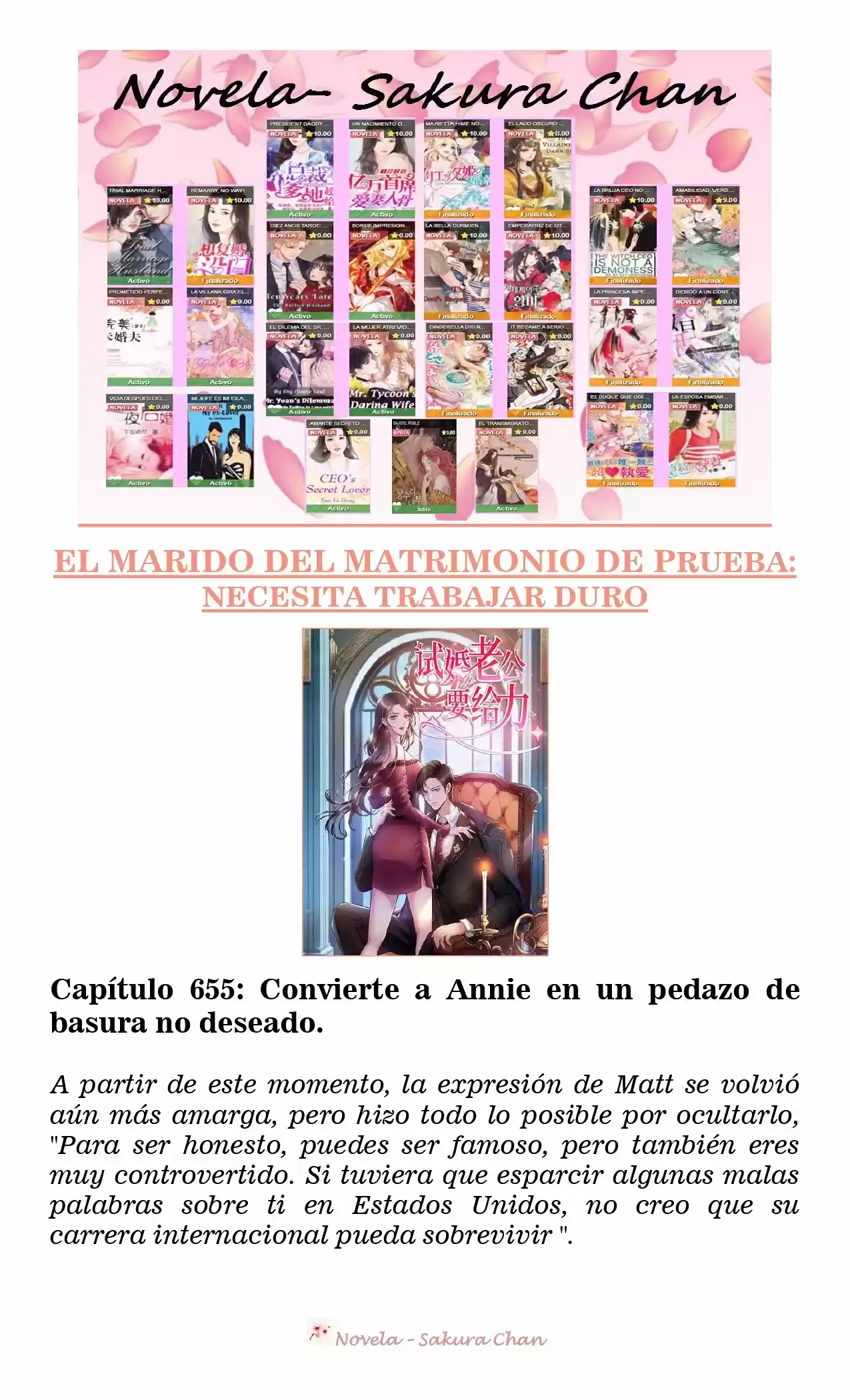 MARIDO DE PRUEBA: NECESIDAD DE TRABAJAR DURO (Novela) - Capítulo 655 - Página 1 - LectorTMOo