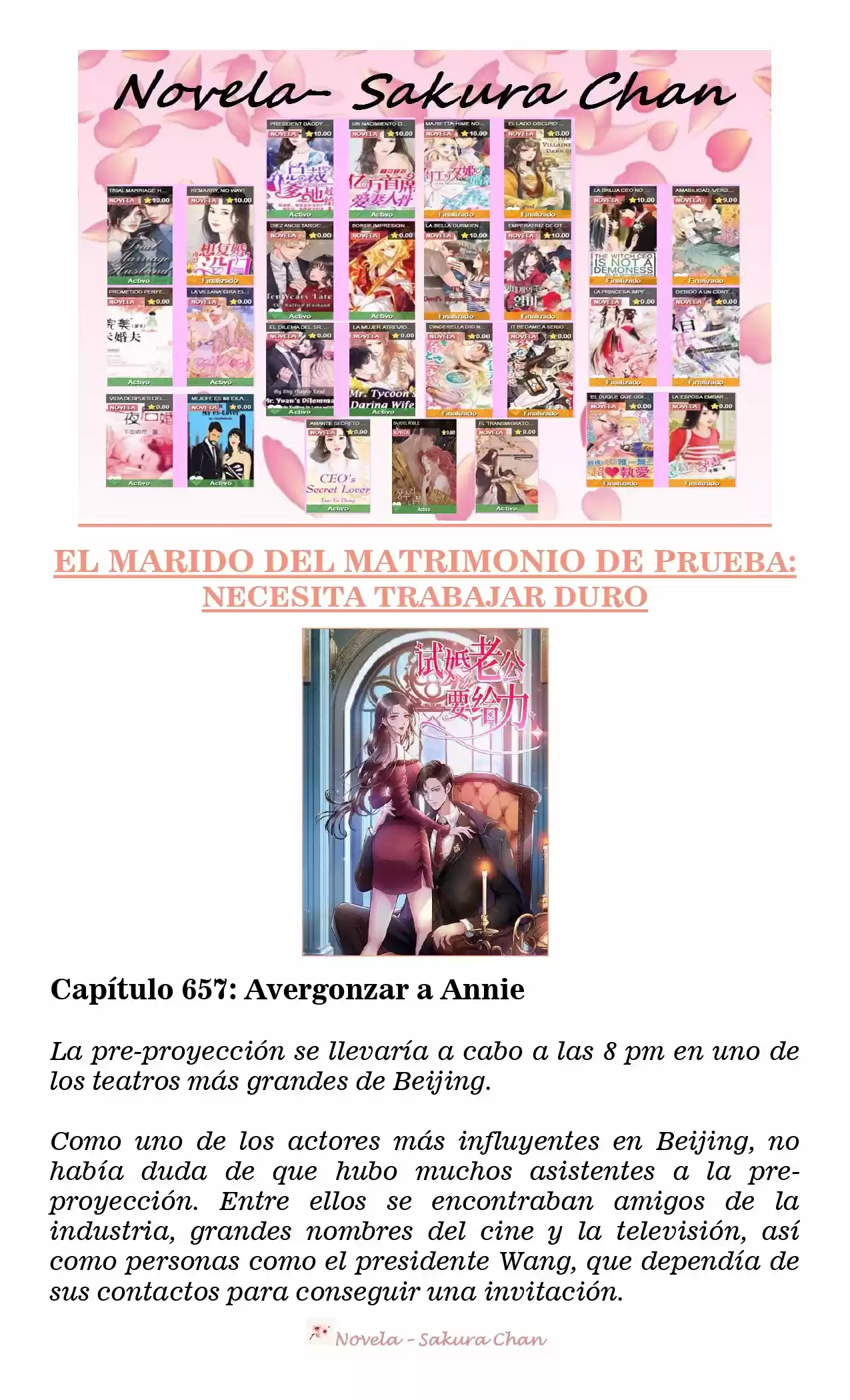 MARIDO DE PRUEBA: NECESIDAD DE TRABAJAR DURO (Novela) - Capítulo 657 - Página 1 - LectorTMOo