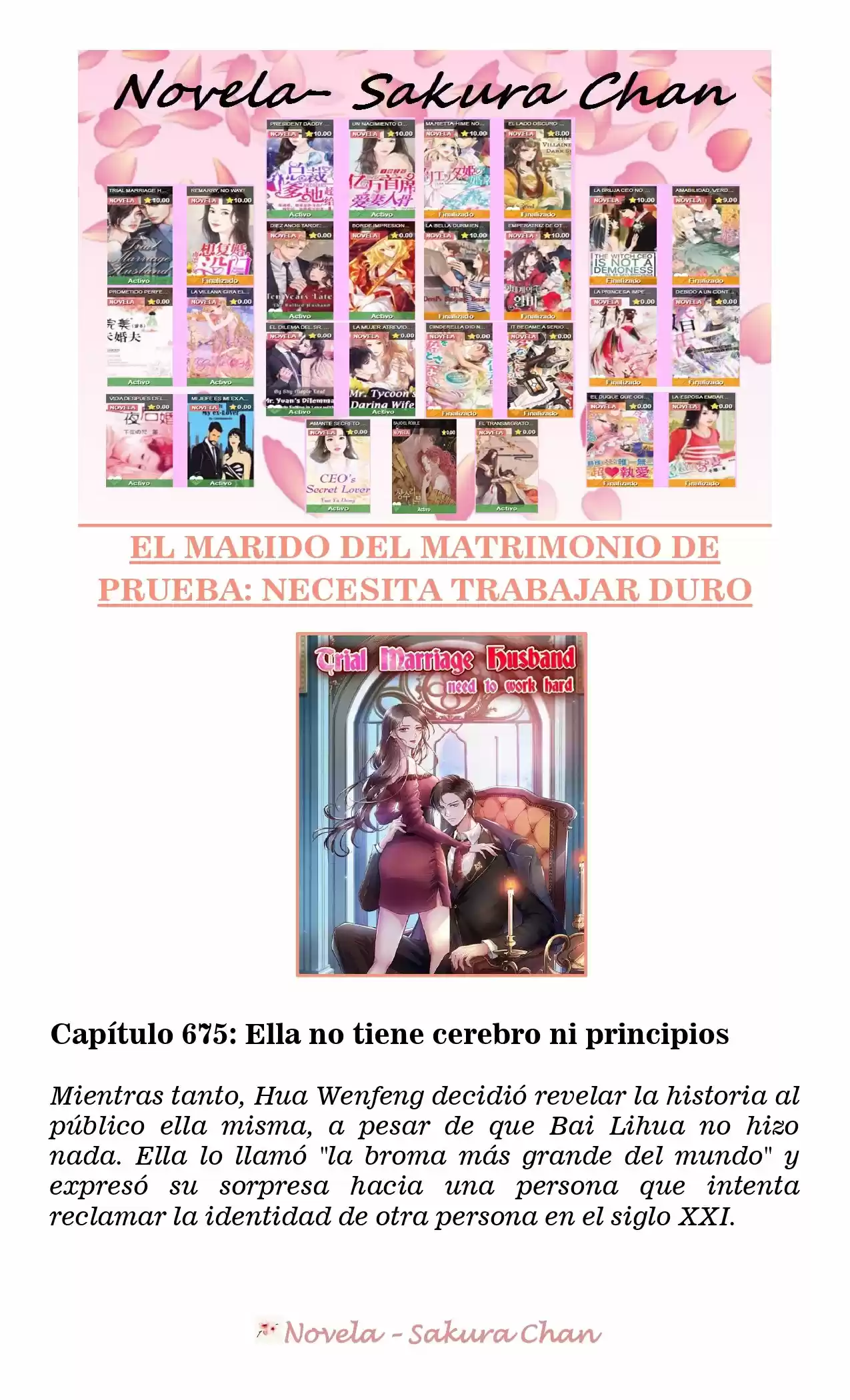 MARIDO DE PRUEBA: NECESIDAD DE TRABAJAR DURO (Novela) - Capítulo 675 - Página 1 - LectorTMOo