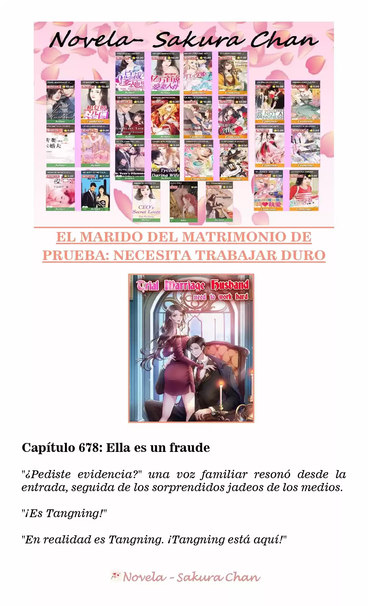 MARIDO DE PRUEBA: NECESIDAD DE TRABAJAR DURO (Novela) - Capítulo 678 - Página 1 - LectorTMOo