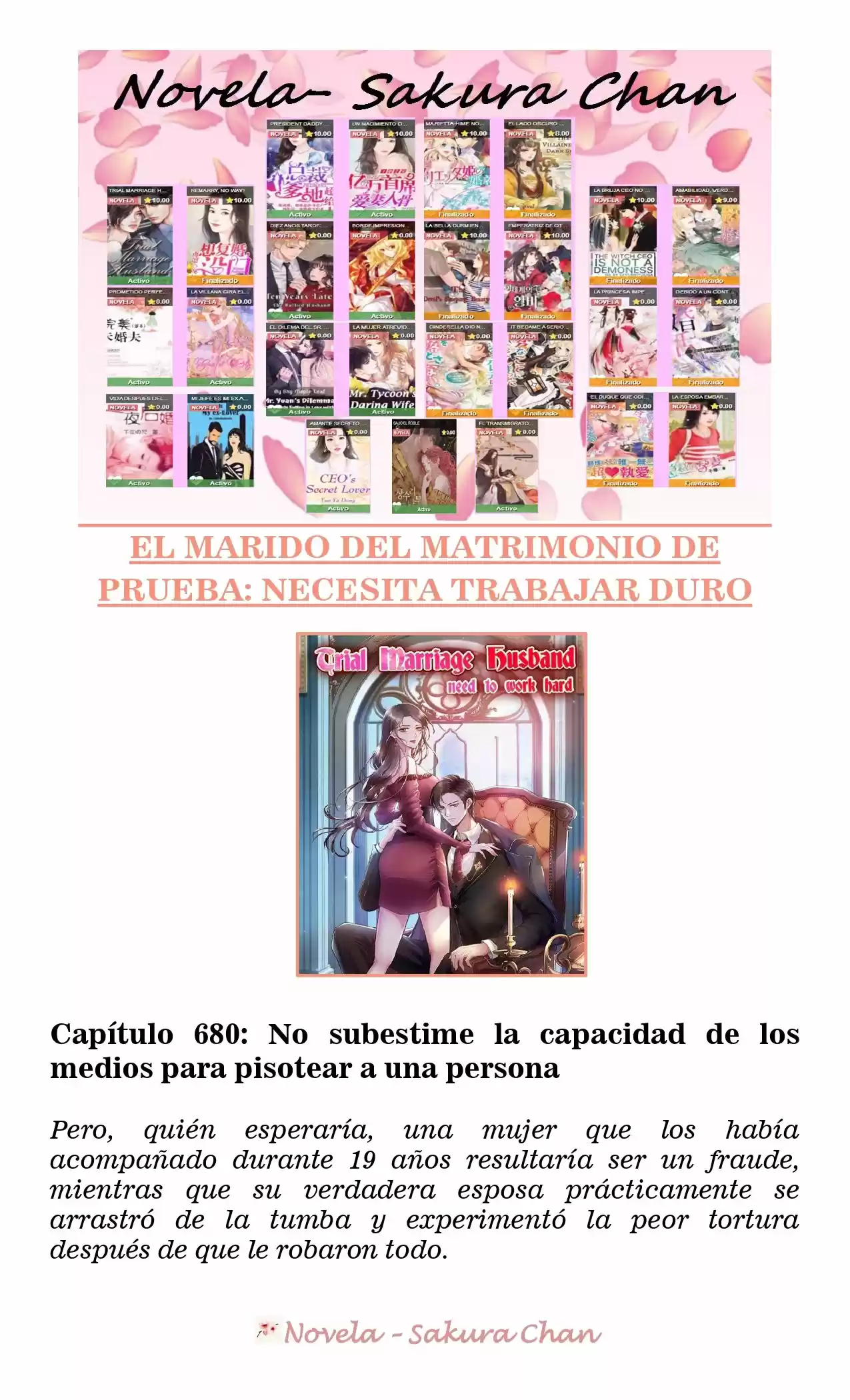 MARIDO DE PRUEBA: NECESIDAD DE TRABAJAR DURO (Novela) - Capítulo 680 - Página 1 - LectorTMOo