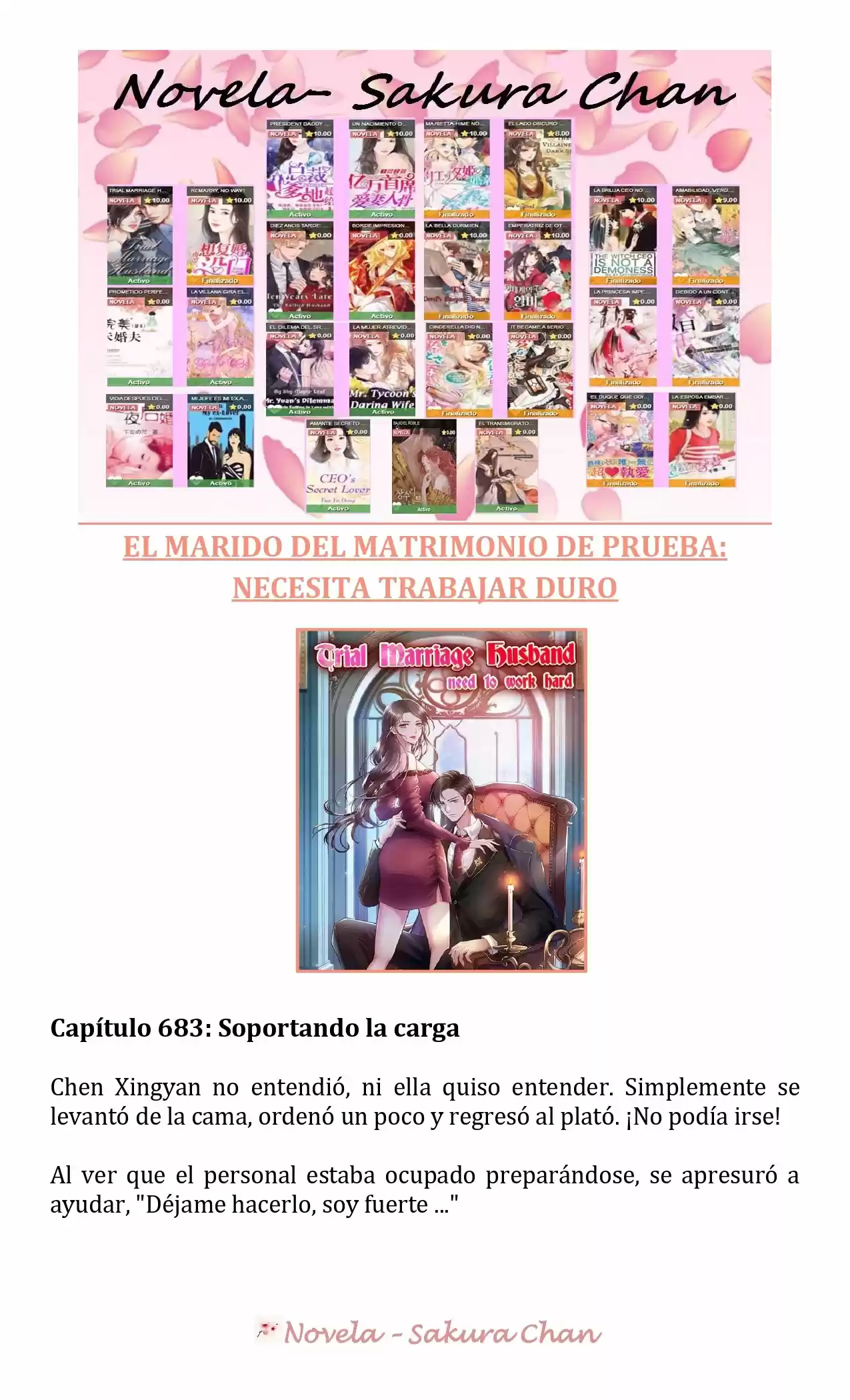MARIDO DE PRUEBA: NECESIDAD DE TRABAJAR DURO (Novela) - Capítulo 683 - Página 1 - LectorTMOo