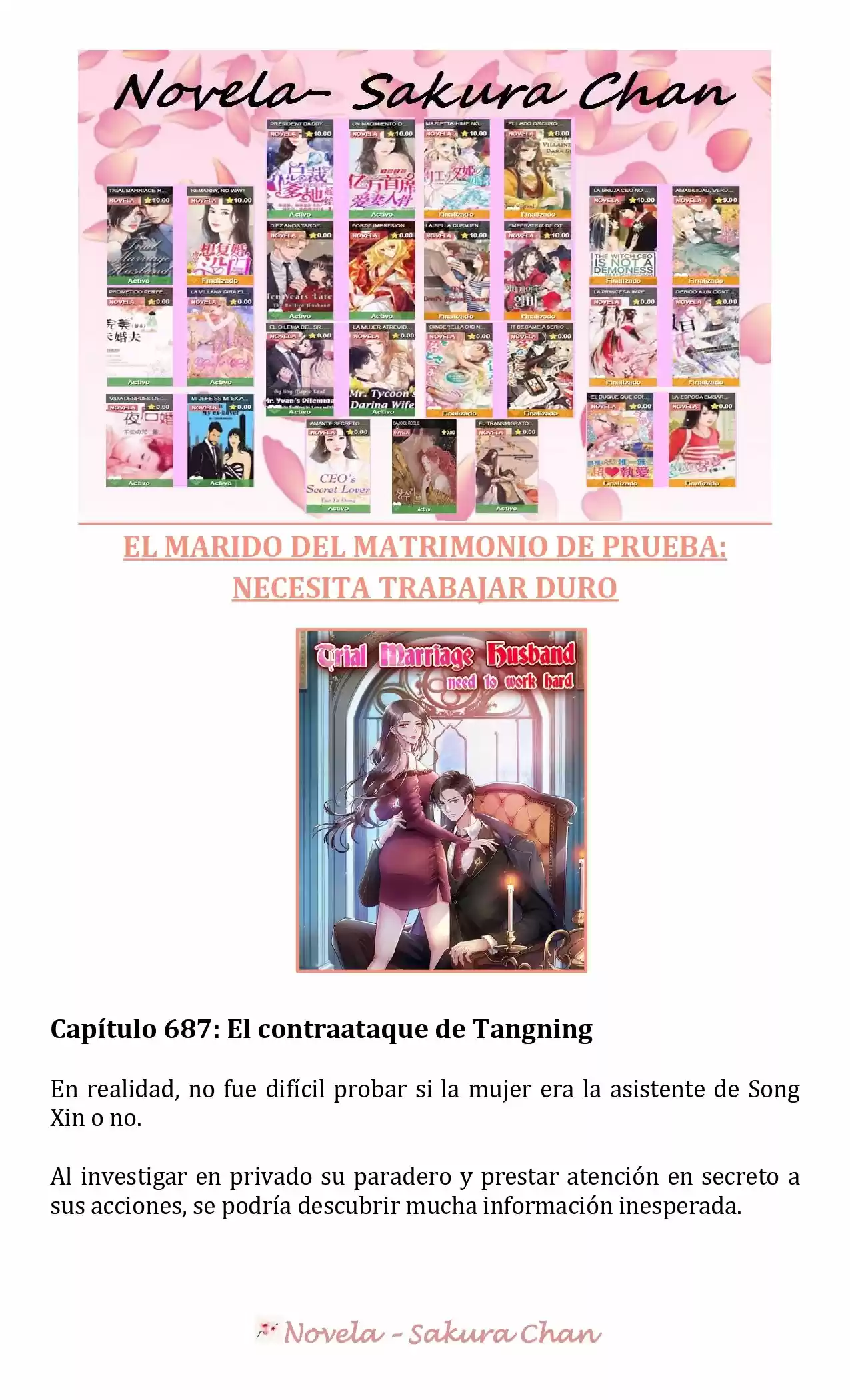MARIDO DE PRUEBA: NECESIDAD DE TRABAJAR DURO (Novela) - Capítulo 687 - Página 1 - LectorTMOo