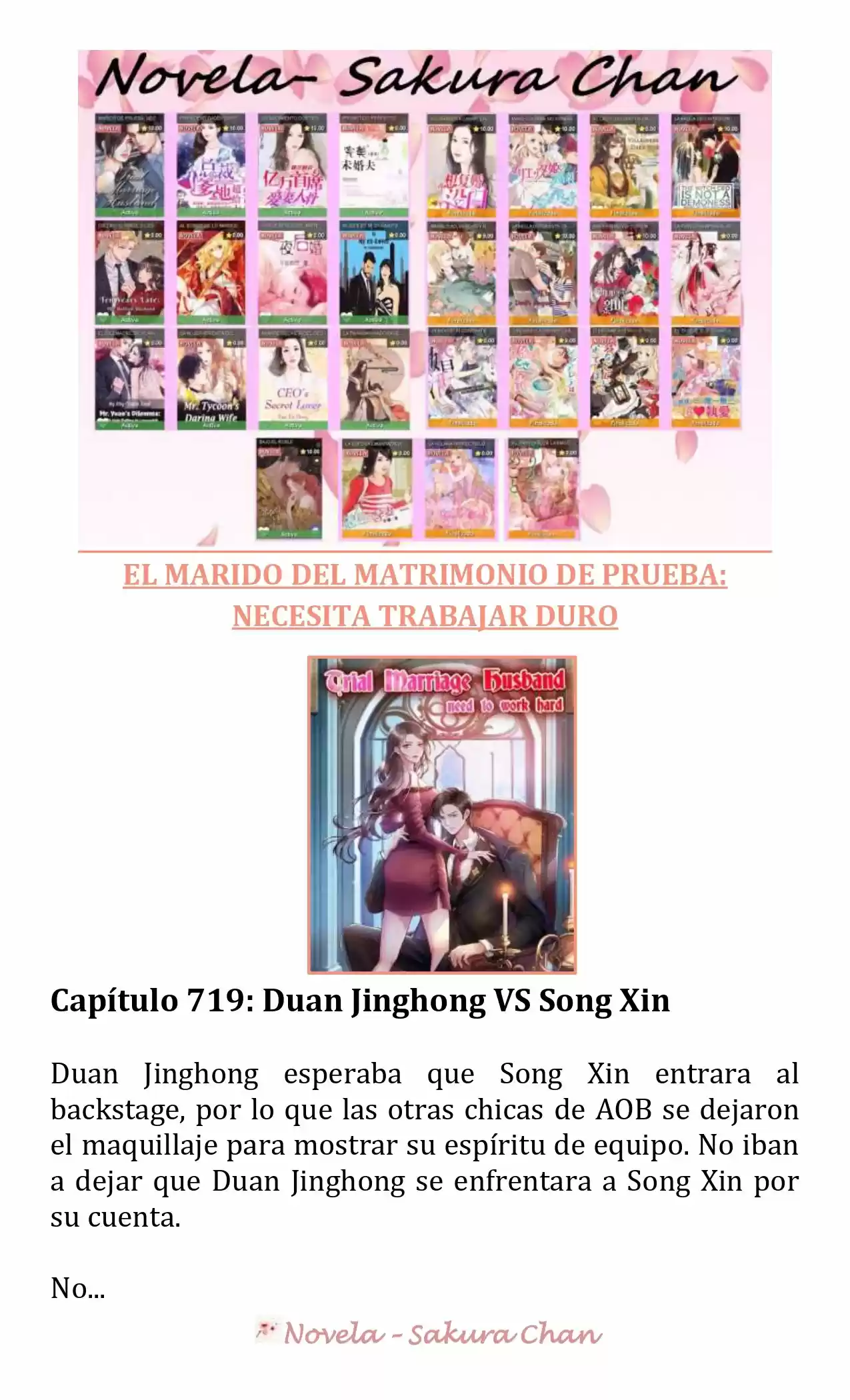 MARIDO DE PRUEBA: NECESIDAD DE TRABAJAR DURO (Novela) - Capítulo 719 - Página 1 - LectorTMOo