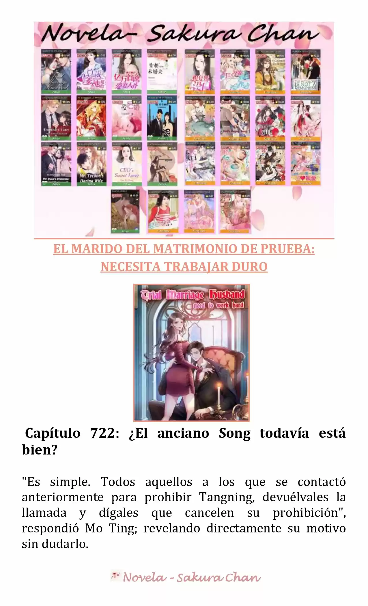 MARIDO DE PRUEBA: NECESIDAD DE TRABAJAR DURO (Novela) - Capítulo 722 - Página 1 - LectorTMOo