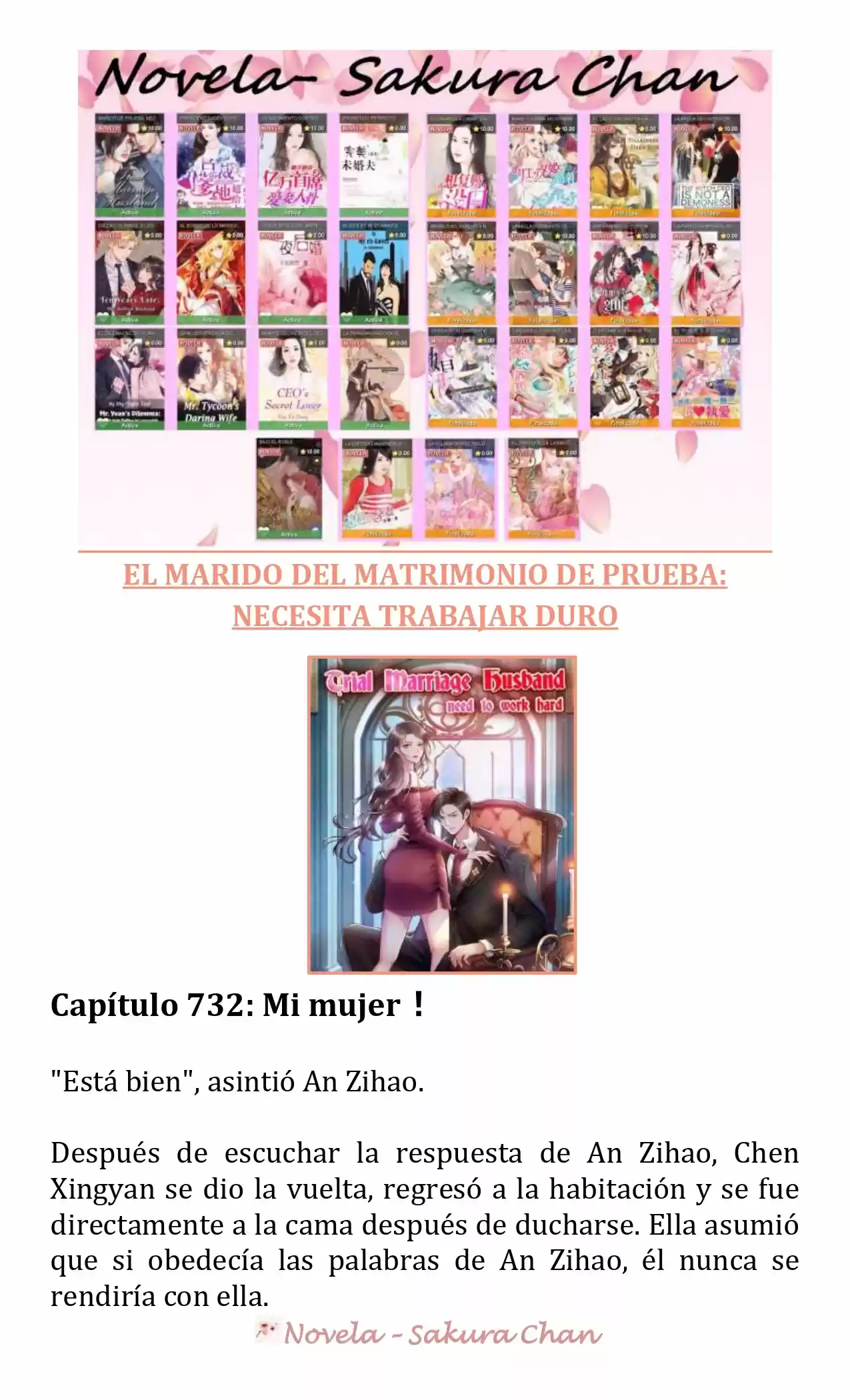 MARIDO DE PRUEBA: NECESIDAD DE TRABAJAR DURO (Novela) - Capítulo 732 - Página 1 - LectorTMOo