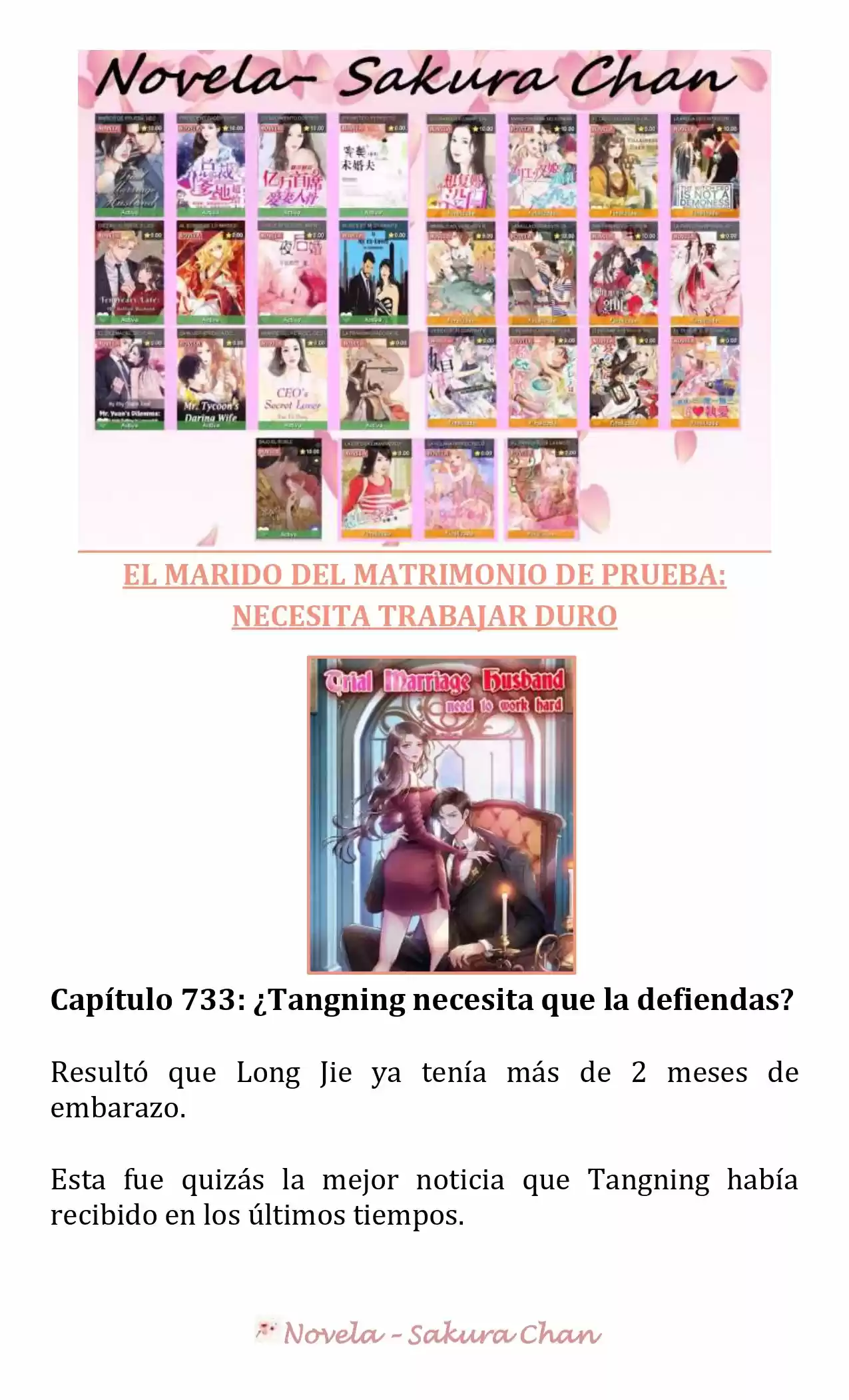 MARIDO DE PRUEBA: NECESIDAD DE TRABAJAR DURO (Novela) - Capítulo 733 - Página 1 - LectorTMOo