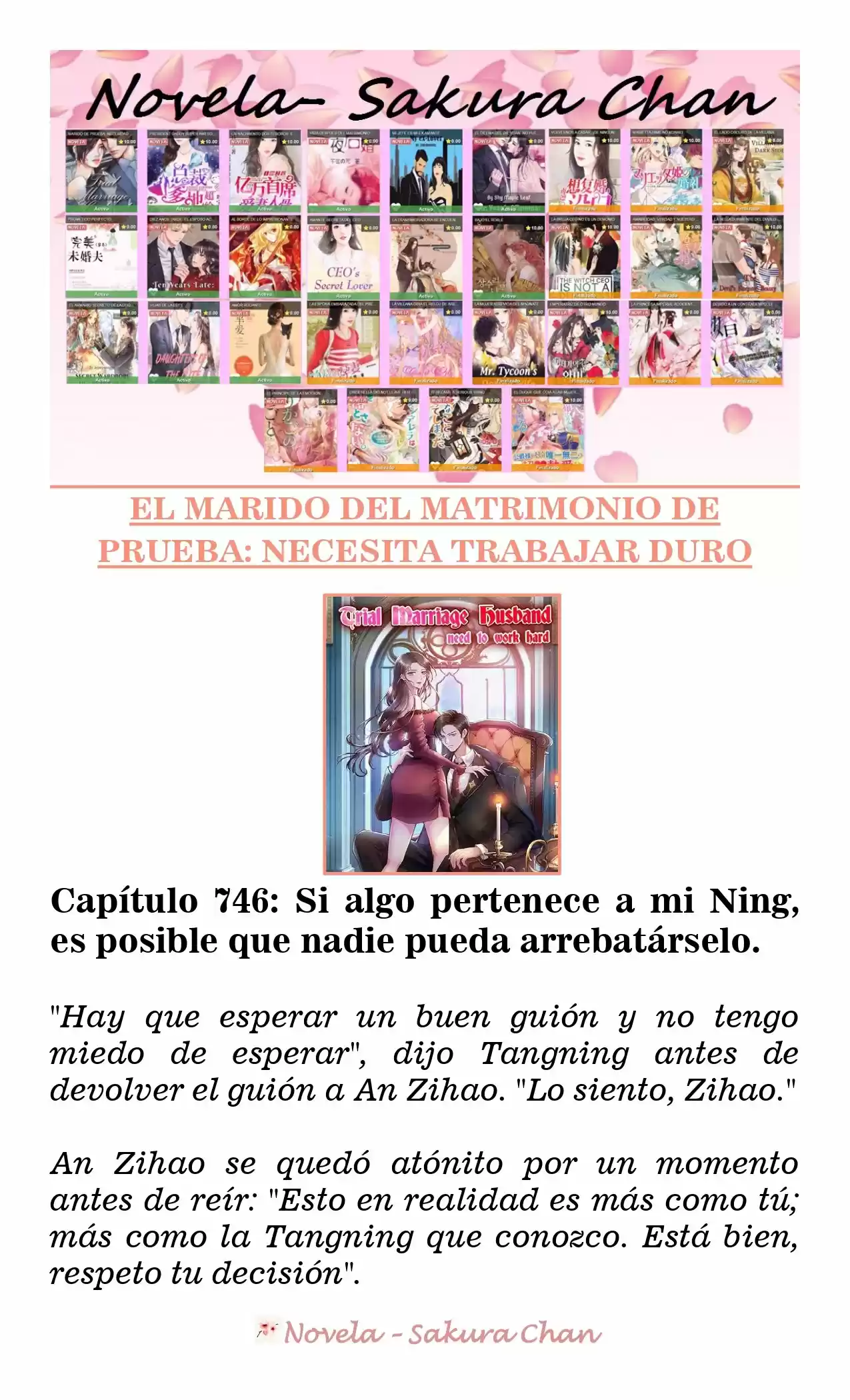 MARIDO DE PRUEBA: NECESIDAD DE TRABAJAR DURO (Novela) - Capítulo 746 - Página 1 - LectorTMOo