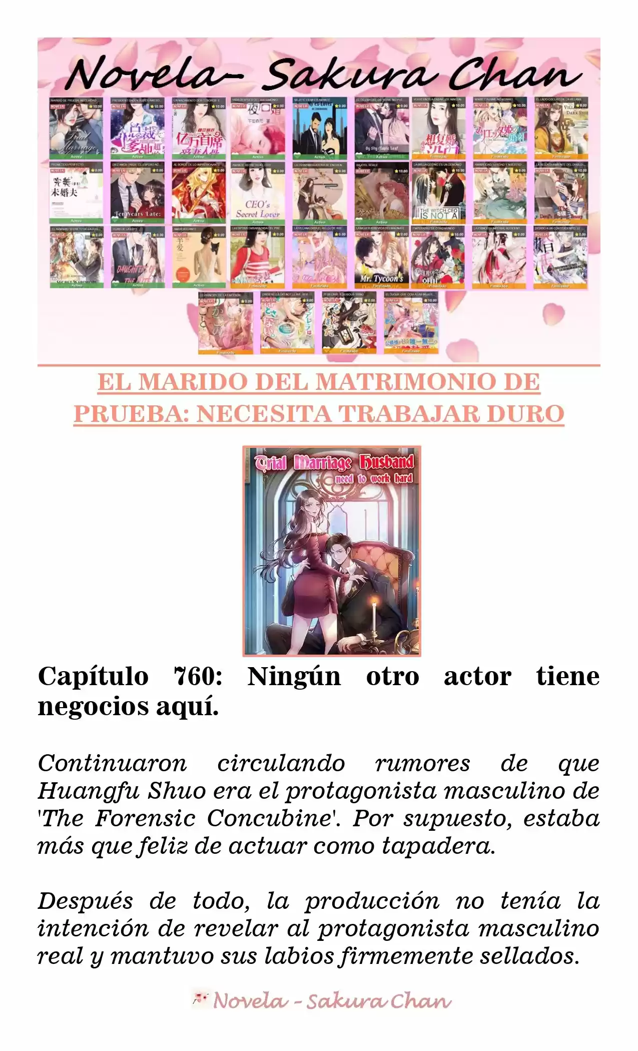 MARIDO DE PRUEBA: NECESIDAD DE TRABAJAR DURO (Novela) - Capítulo 760 - Página 1 - LectorTMOo