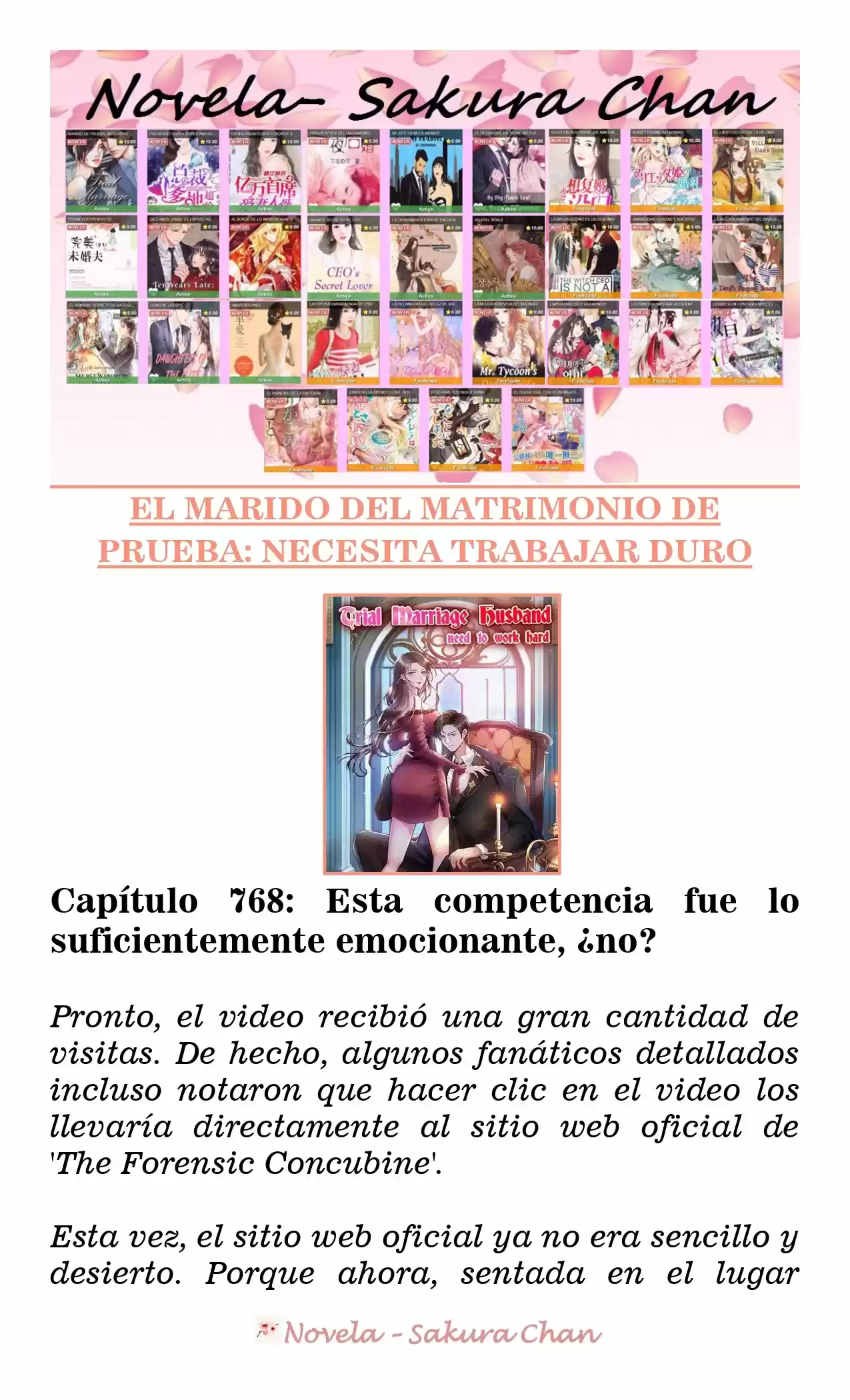 MARIDO DE PRUEBA: NECESIDAD DE TRABAJAR DURO (Novela) - Capítulo 768 - Página 1 - LectorTMOo