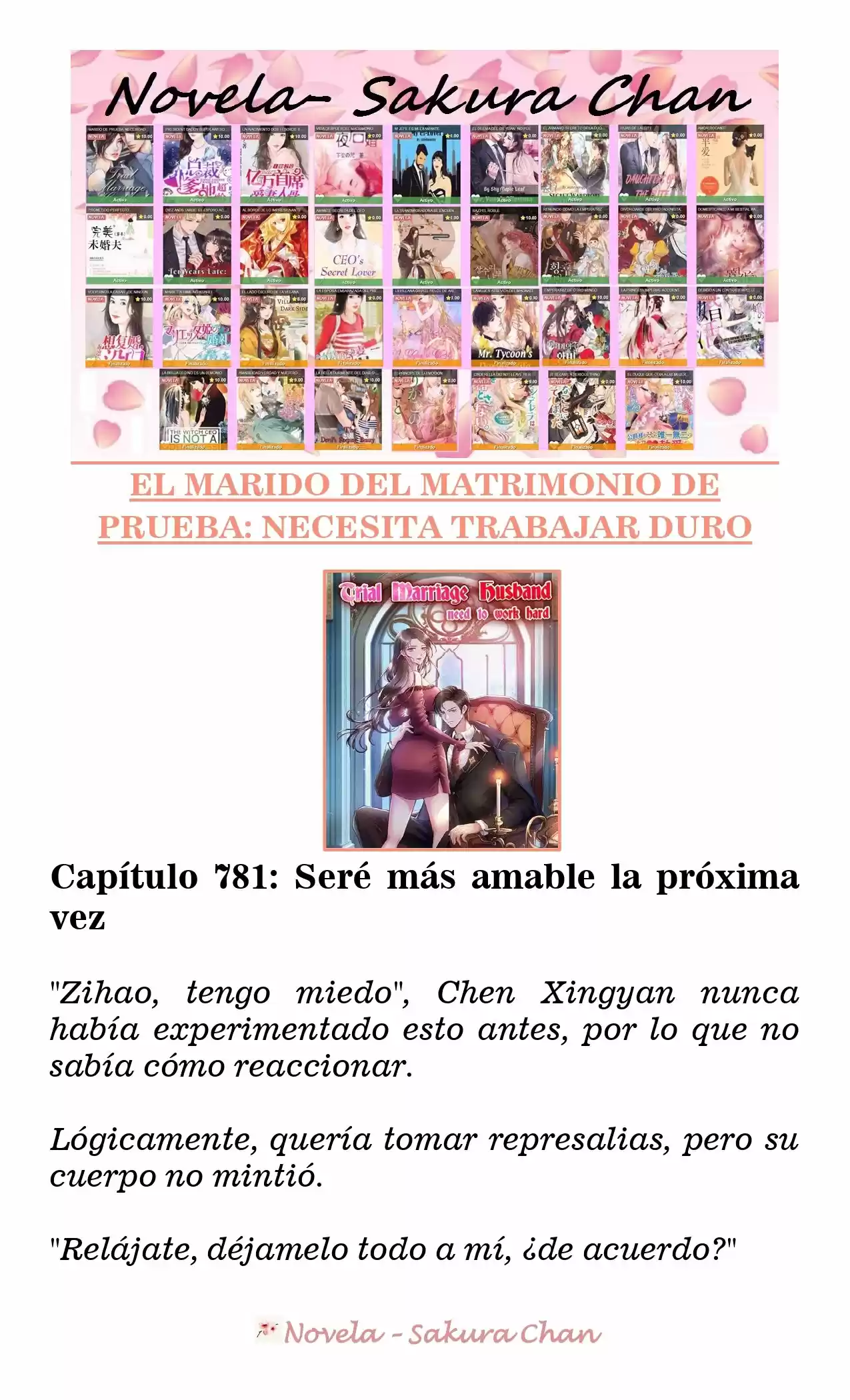 MARIDO DE PRUEBA: NECESIDAD DE TRABAJAR DURO (Novela) - Capítulo 781 - Página 1 - LectorTMOo
