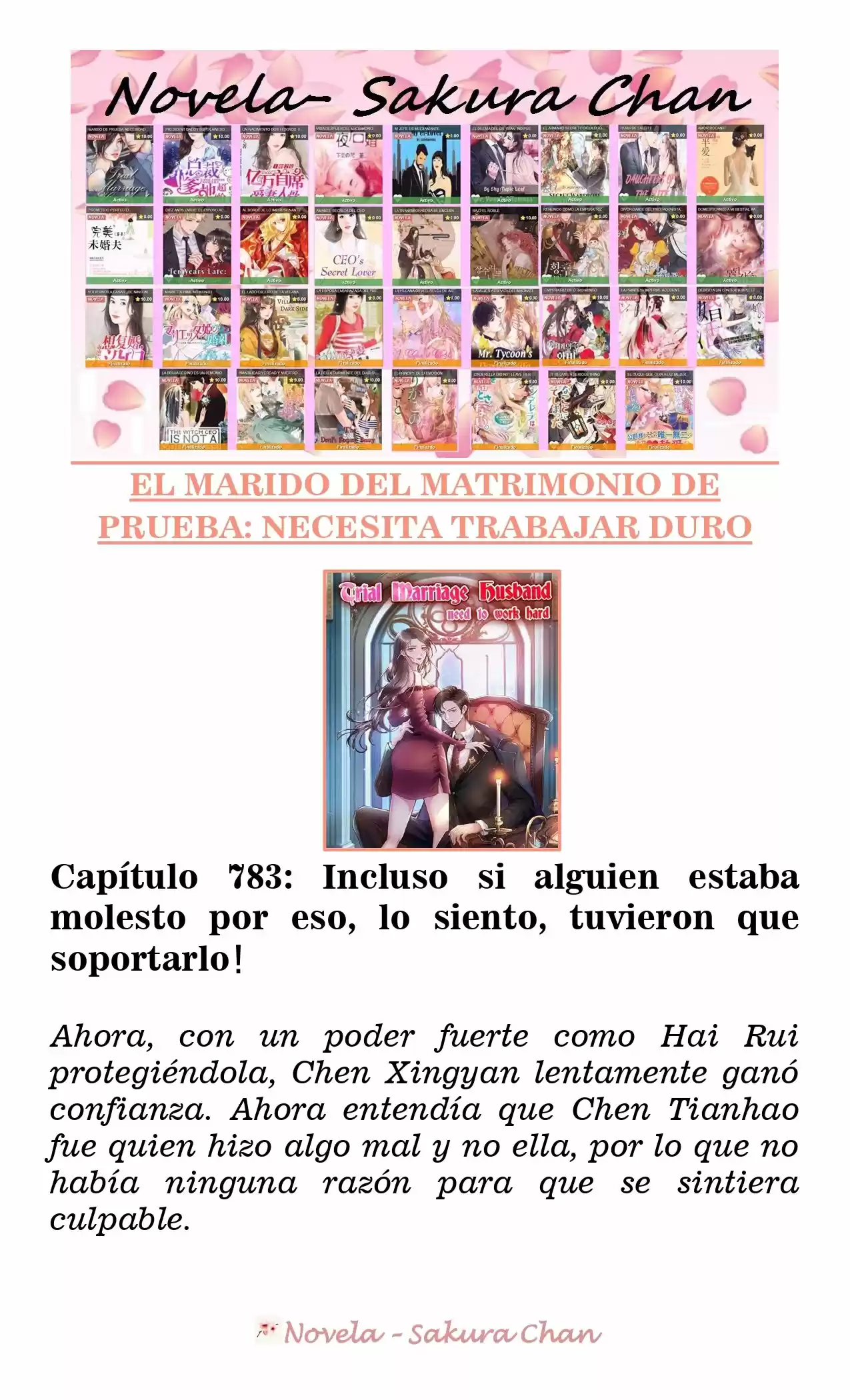 MARIDO DE PRUEBA: NECESIDAD DE TRABAJAR DURO (Novela) - Capítulo 783 - Página 1 - LectorTMOo