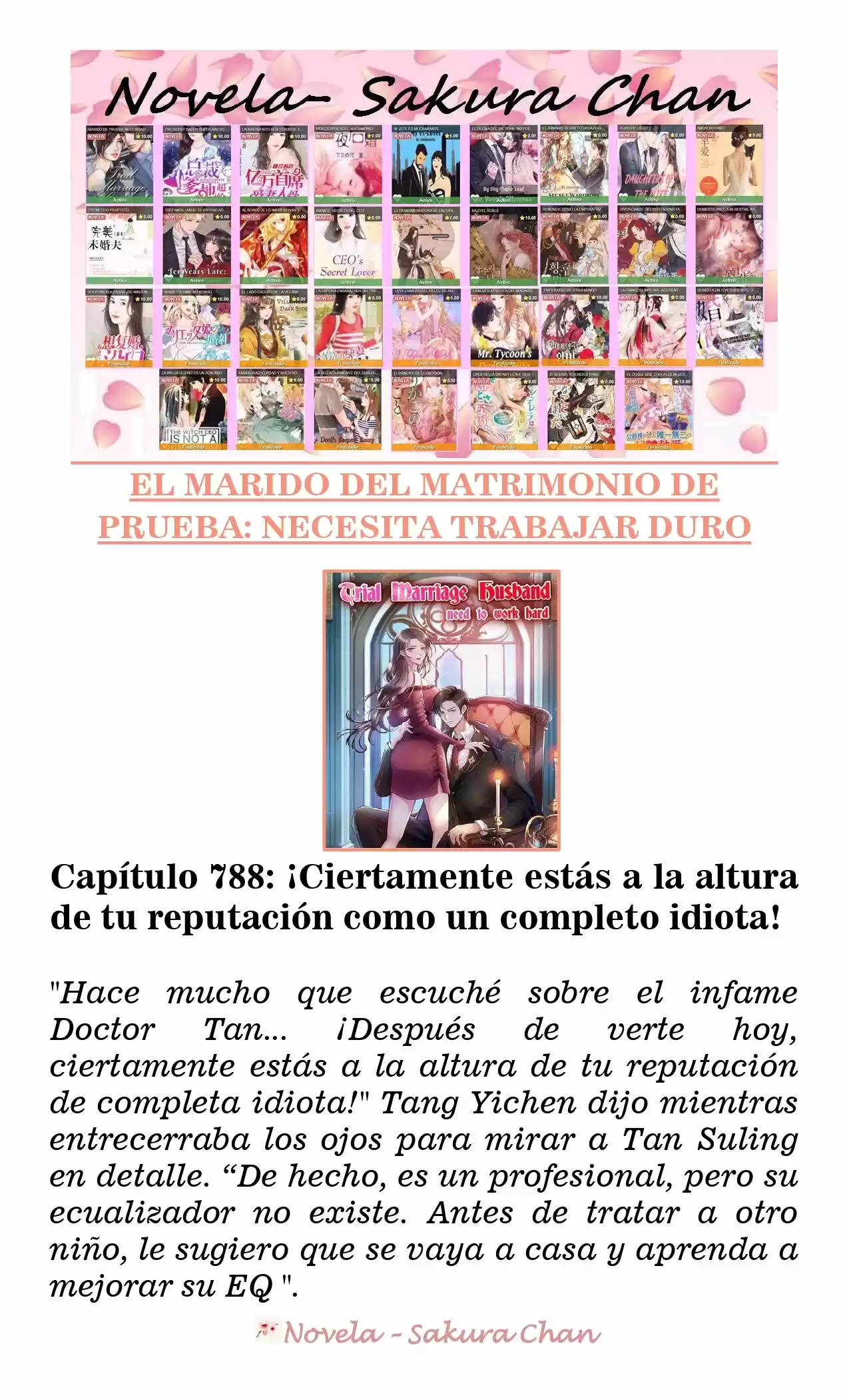 MARIDO DE PRUEBA: NECESIDAD DE TRABAJAR DURO (Novela) - Capítulo 788 - Página 1 - LectorTMOo