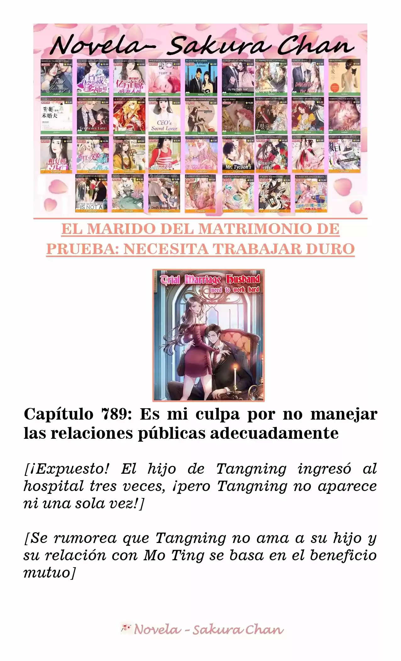 MARIDO DE PRUEBA: NECESIDAD DE TRABAJAR DURO (Novela) - Capítulo 789 - Página 1 - LectorTMOo