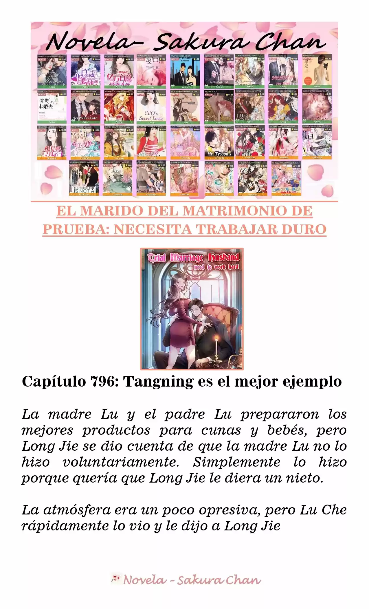 MARIDO DE PRUEBA: NECESIDAD DE TRABAJAR DURO (Novela) - Capítulo 796 - Página 1 - LectorTMOo