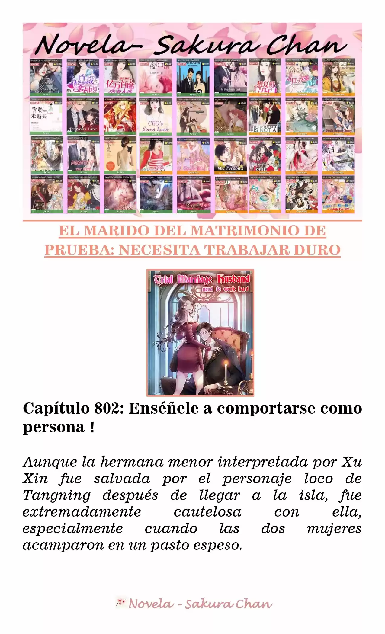 MARIDO DE PRUEBA: NECESIDAD DE TRABAJAR DURO (Novela) - Capítulo 802 - Página 1 - LectorTMOo
