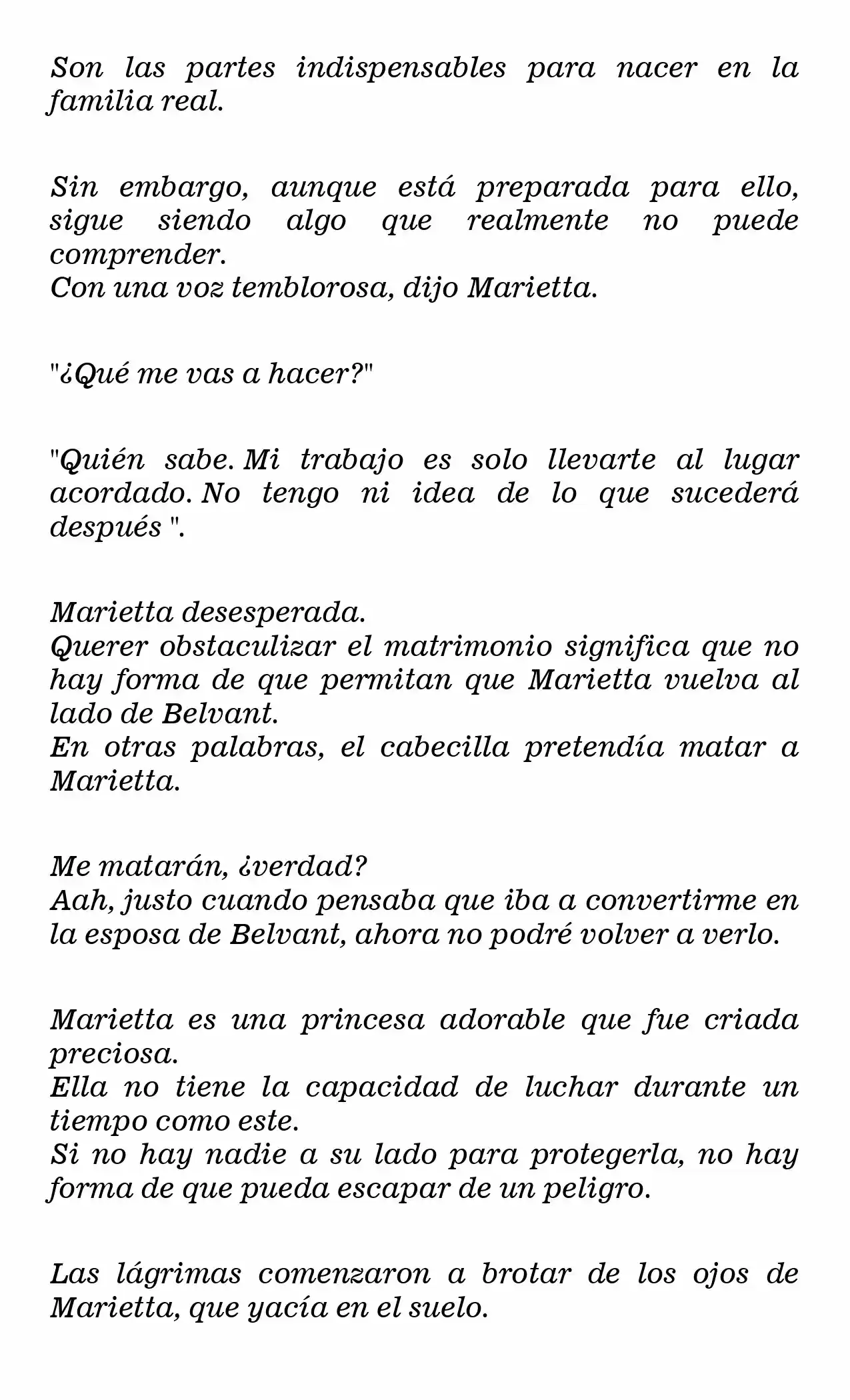 Marietta-hime No Konrei (Novela) - Capítulo 28 - Página 7 - LectorTMOo