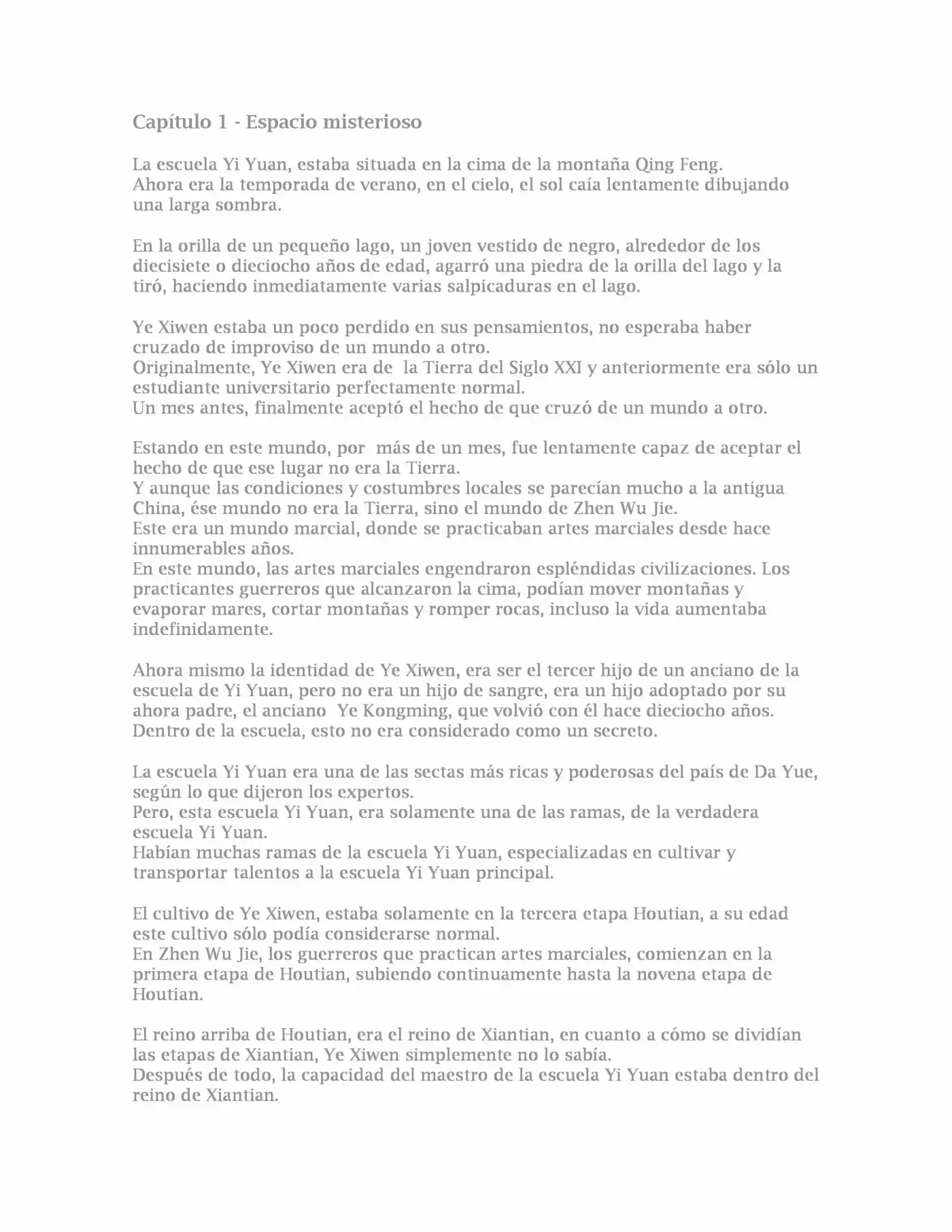 Martial God Of The World - Capítulo 0.1 - Página 1 - LectorTMOo