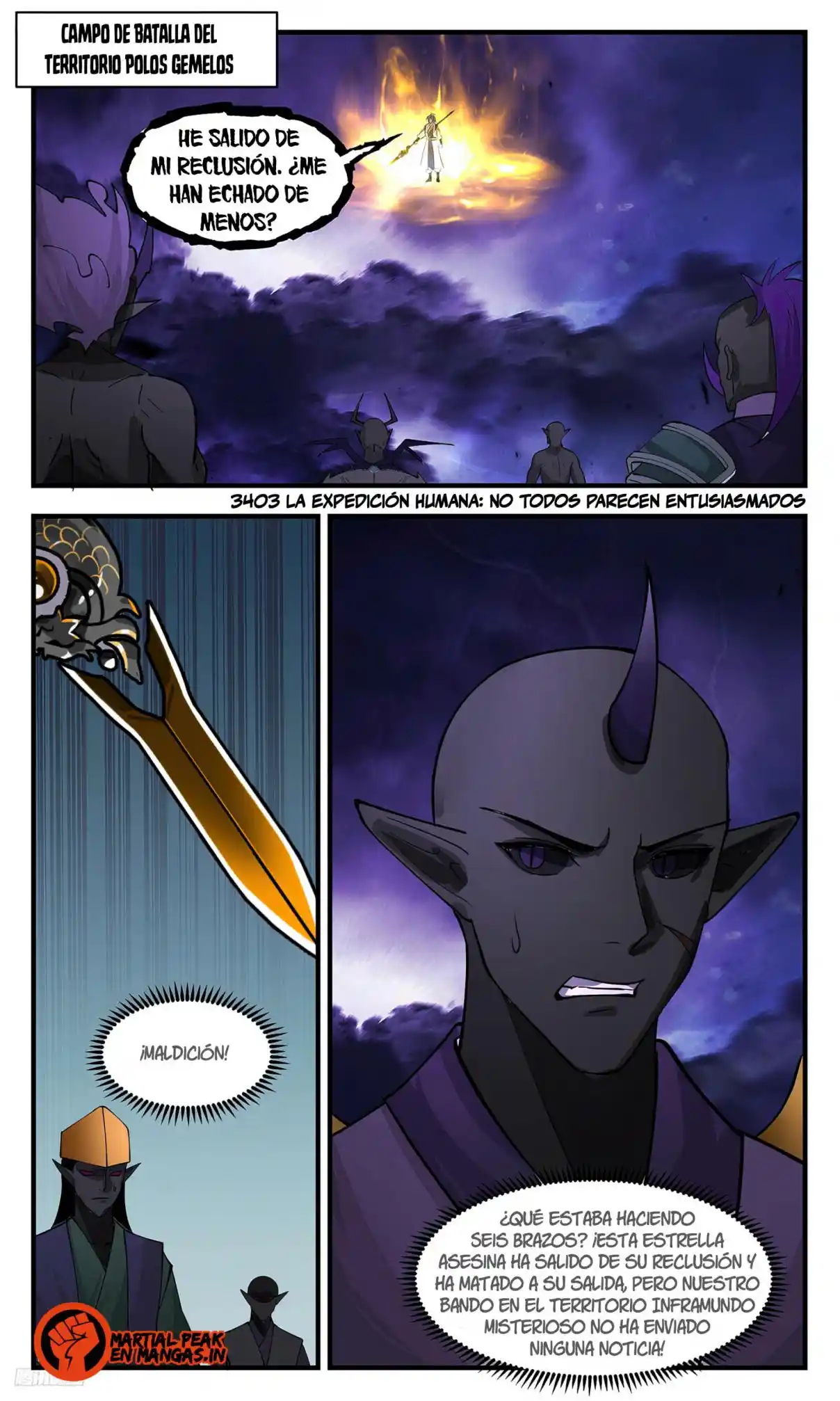 Martial Peak - Capítulo 3403 - Página 2 - LectorTMOo