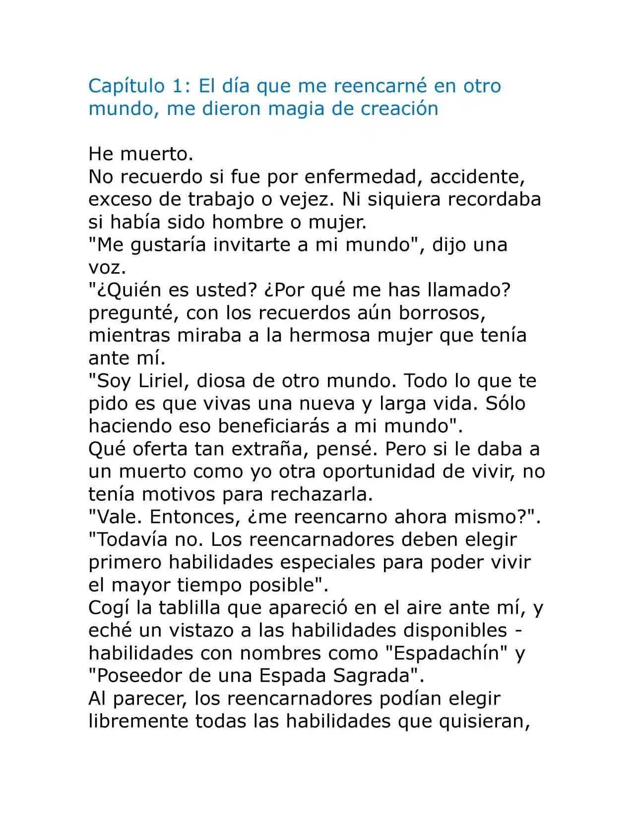 Maryoku (Novela) - Capítulo 1 - Página 1 - LectorTMOo
