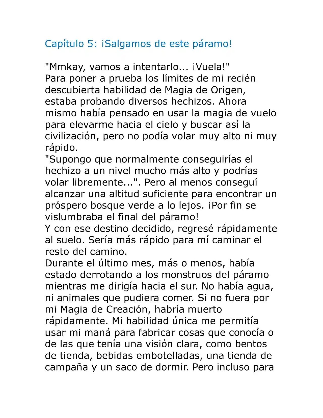 Maryoku (Novela) - Capítulo 5 - Página 1 - LectorTMOo