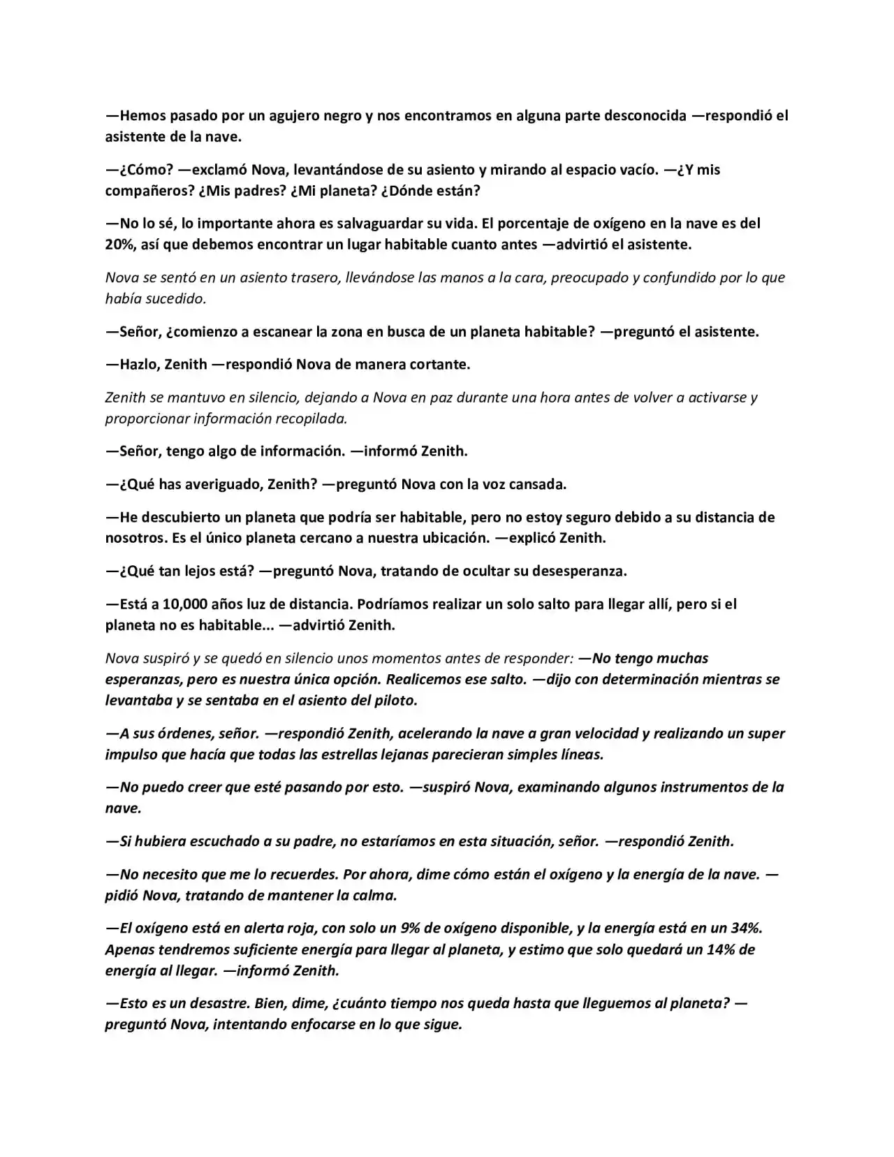 Mas Allá Del Agujero Negro (Novela) - Capítulo  - Página 6 - LectorTMOo