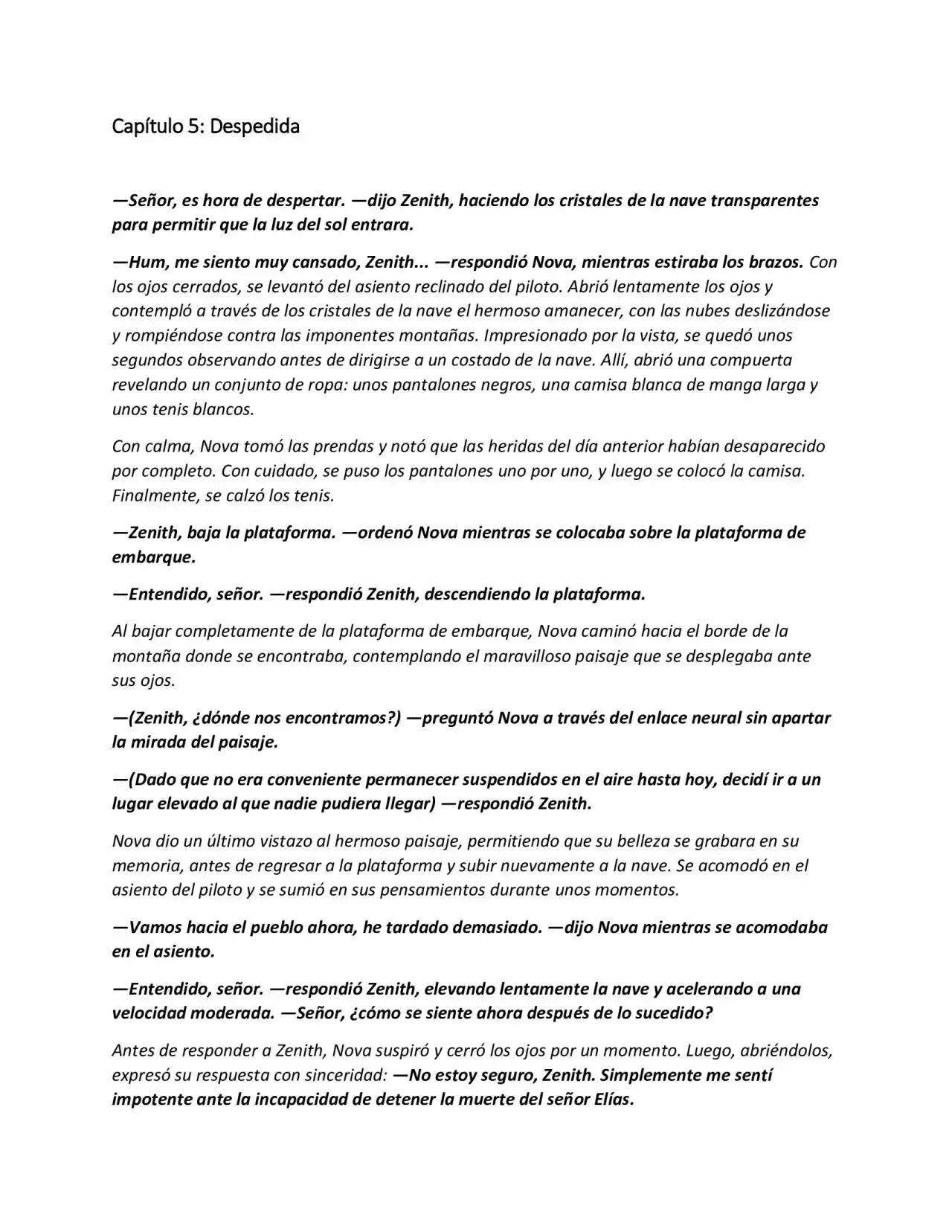 Mas Allá Del Agujero Negro (Novela) - Capítulo 5 - Página 1 - LectorTMOo