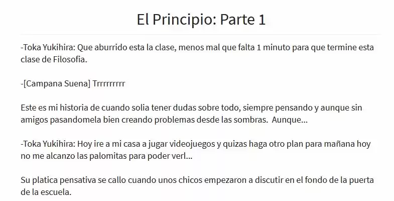 Masks At School (Novela) - Capítulo 1 - Página 1 - LectorTMOo