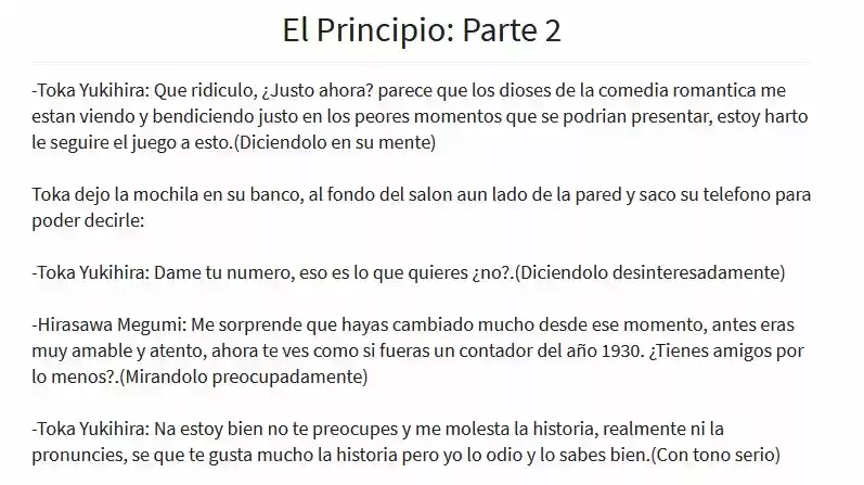 Masks At School (Novela) - Capítulo 2 - Página 1 - LectorTMOo