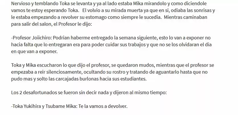 Masks At School (Novela) - Capítulo 2 - Página 17 - LectorTMOo