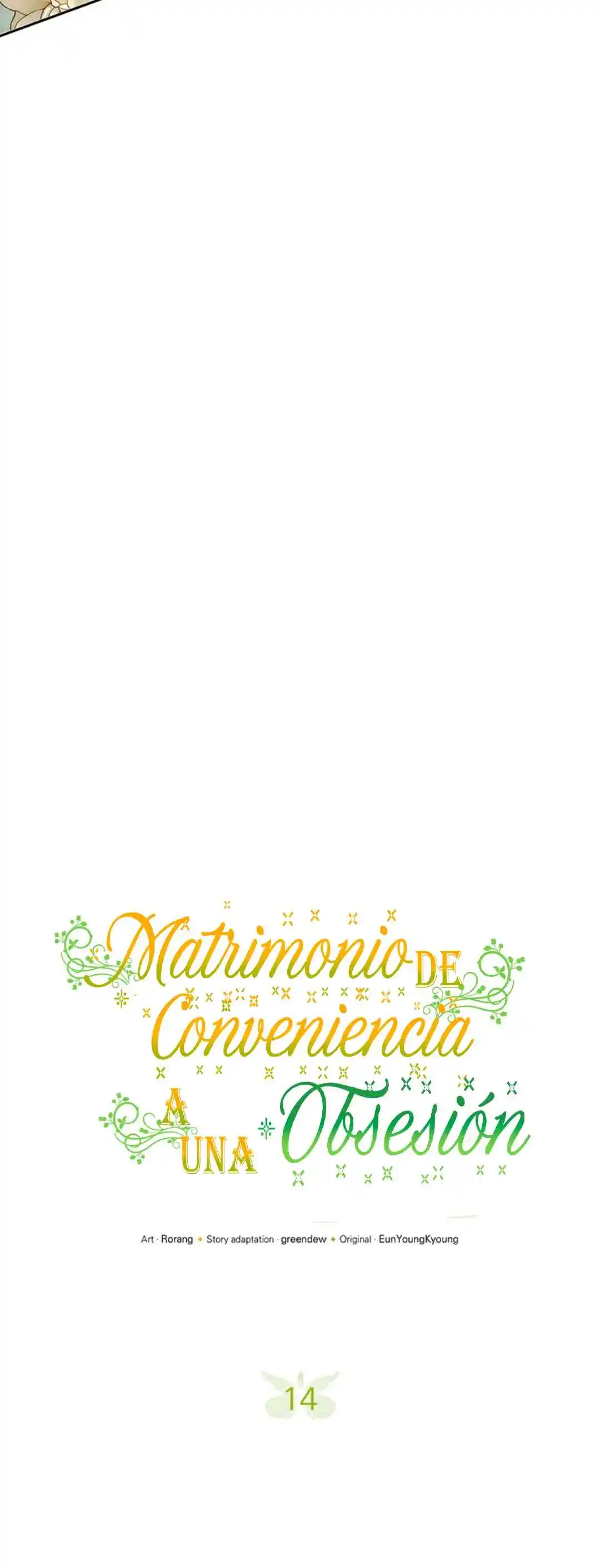 Matrimonio De Conveniencia A Una Obsesión - Capítulo 14 - Página 14 - LectorTMOo
