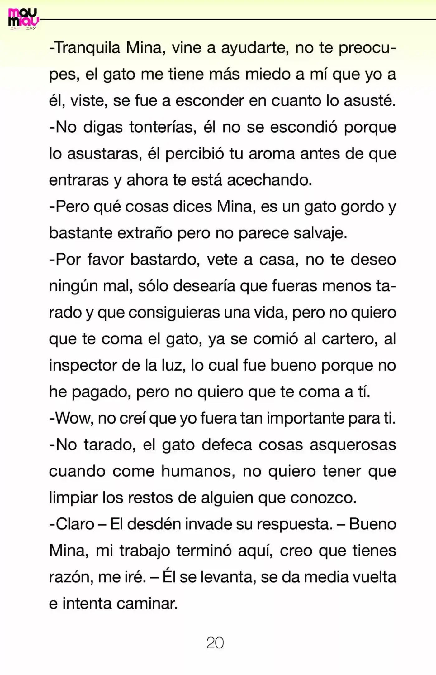 Maumiau (Novela) - Capítulo 2 - Página 13 - LectorTMOo