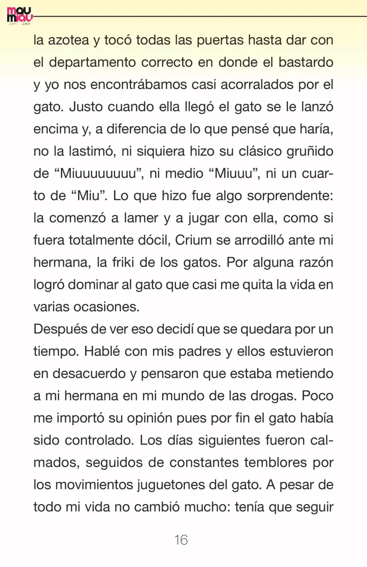 Maumiau (Novela) - Capítulo 4 - Página 10 - LectorTMOo