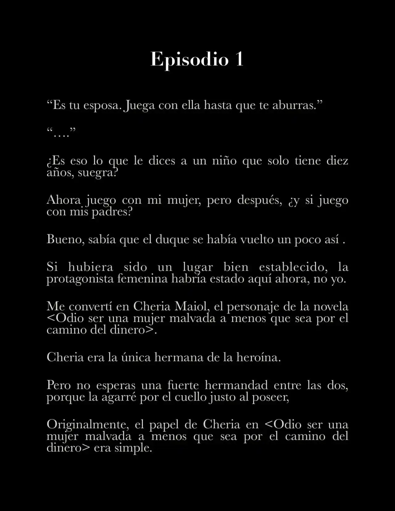 Me Casé Con Mi Pequeño Esposo Villano (Novela) - Capítulo 1 - Página 2 - LectorTMOo