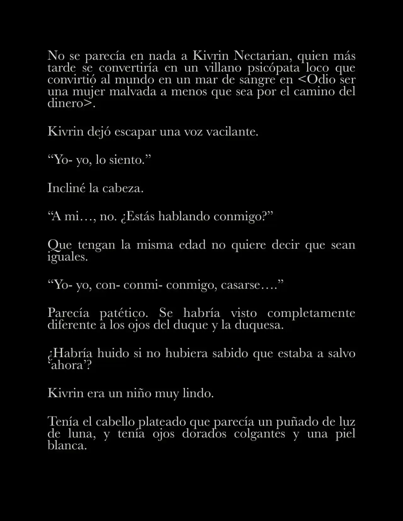 Me Casé Con Mi Pequeño Esposo Villano (Novela) - Capítulo 1 - Página 8 - LectorTMOo