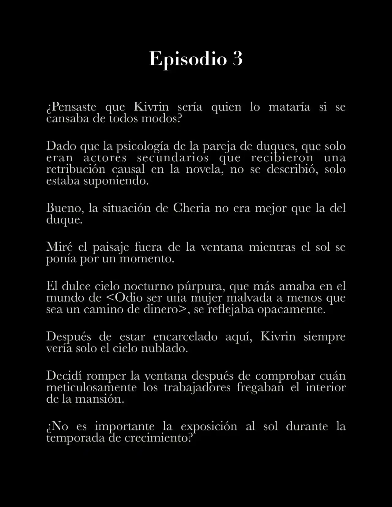 Me Casé Con Mi Pequeño Esposo Villano (Novela) - Capítulo 3 - Página 2 - LectorTMOo