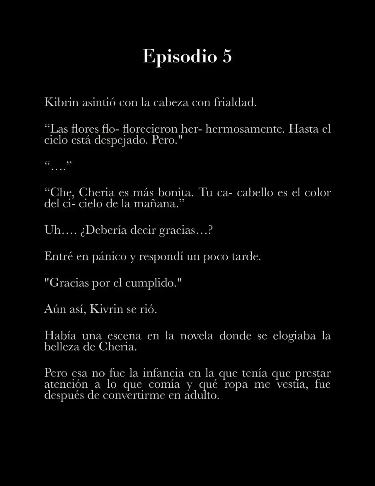 Me Casé Con Mi Pequeño Esposo Villano (Novela) - Capítulo 5 - Página 2 - LectorTMOo