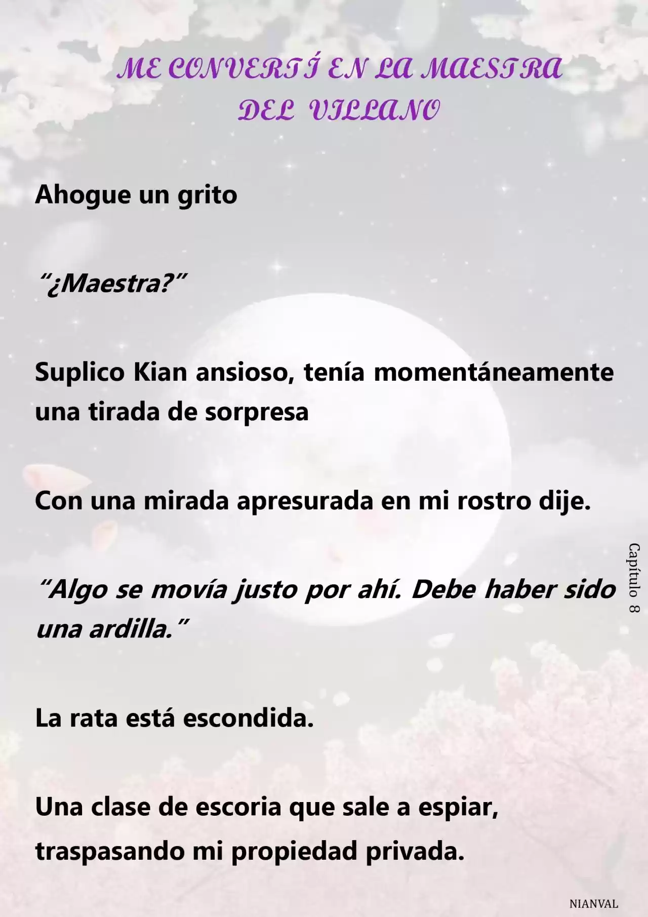 Me Convertí En La Maestra Del Villano (Novela) - Capítulo 8 - Página 4 - LectorTMOo