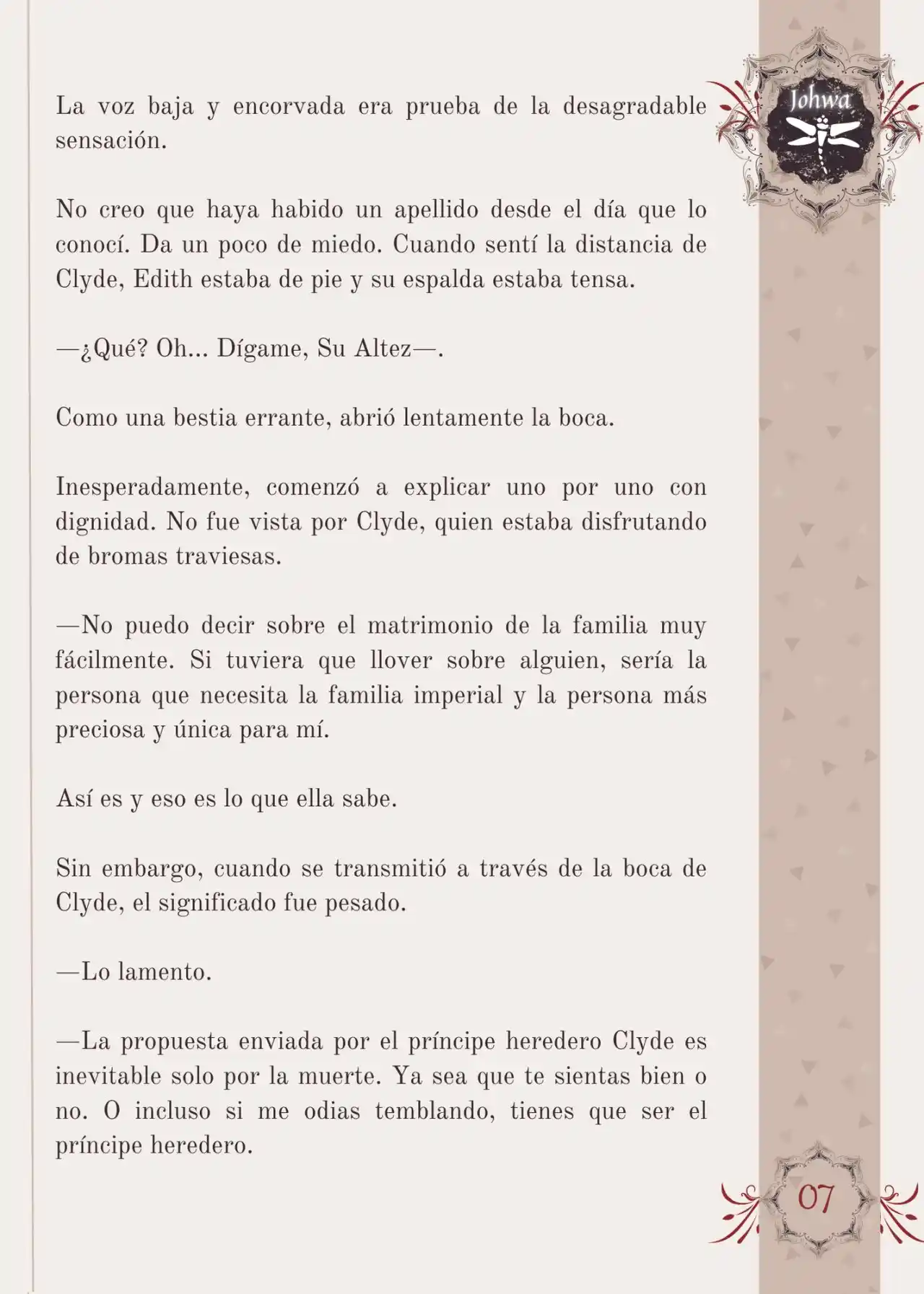 Me Convertí En La Sirvienta Del Obsesivo Príncipe Heredero (Novela) - Capítulo 25 - Página 9 - LectorTMOo