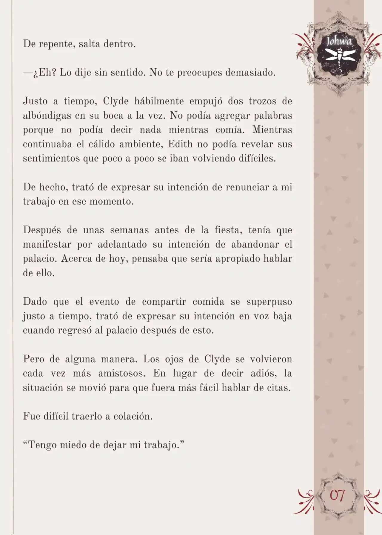 Me Convertí En La Sirvienta Del Obsesivo Príncipe Heredero (Novela) - Capítulo 47 - Página 9 - LectorTMOo