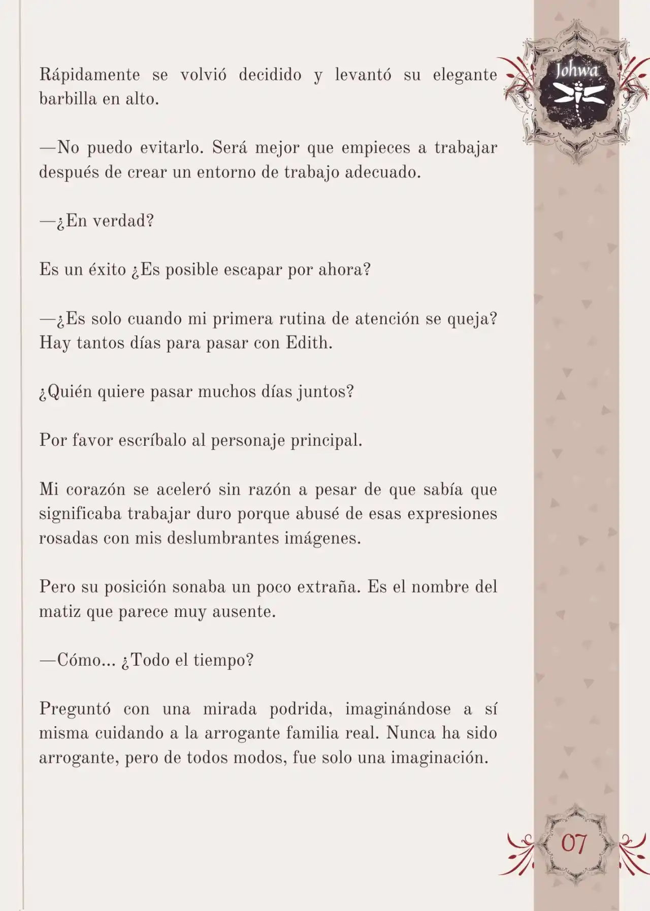 Me Convertí En La Sirvienta Del Obsesivo Príncipe Heredero (Novela) - Capítulo 6 - Página 8 - LectorTMOo