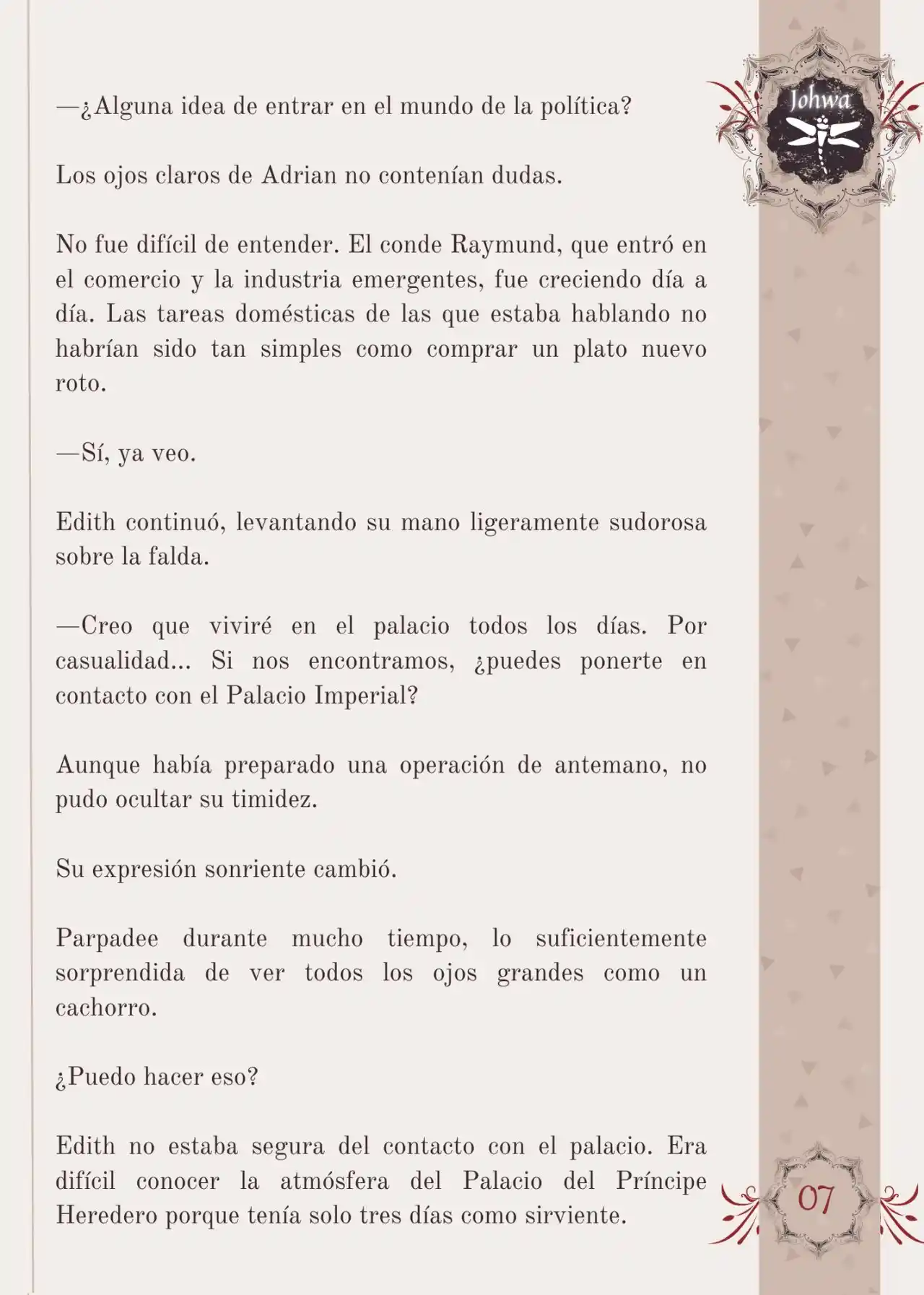 Me Convertí En La Sirvienta Del Obsesivo Príncipe Heredero (Novela) - Capítulo 8 - Página 9 - LectorTMOo