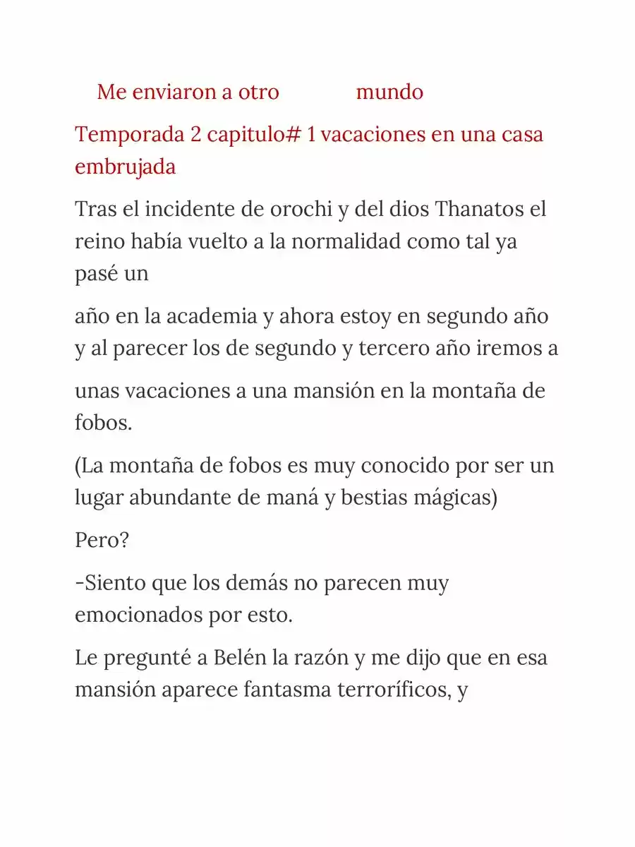 Me Enviaron A Otro Mundo (Novela) - Capítulo 27 - Página 1 - LectorTMOo