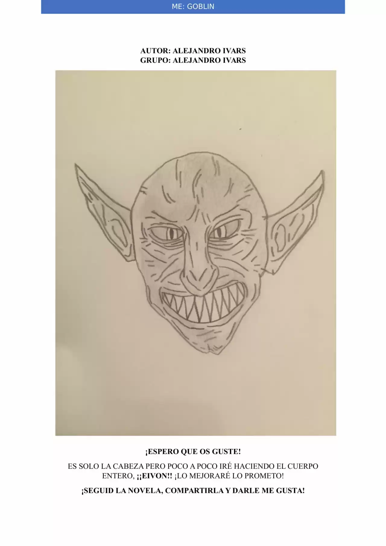 Me: Goblin (Novela) - Capítulo 16 - Página 1 - LectorTMOo