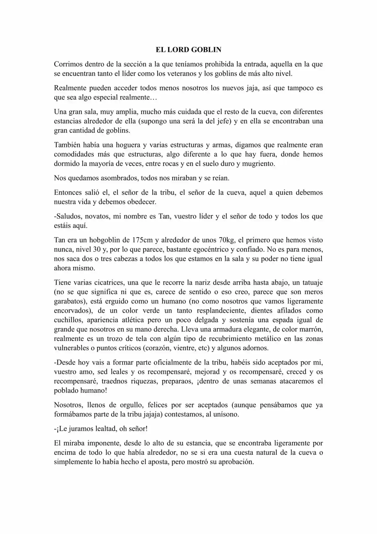 Me: Goblin (Novela) - Capítulo 4 - Página 1 - LectorTMOo
