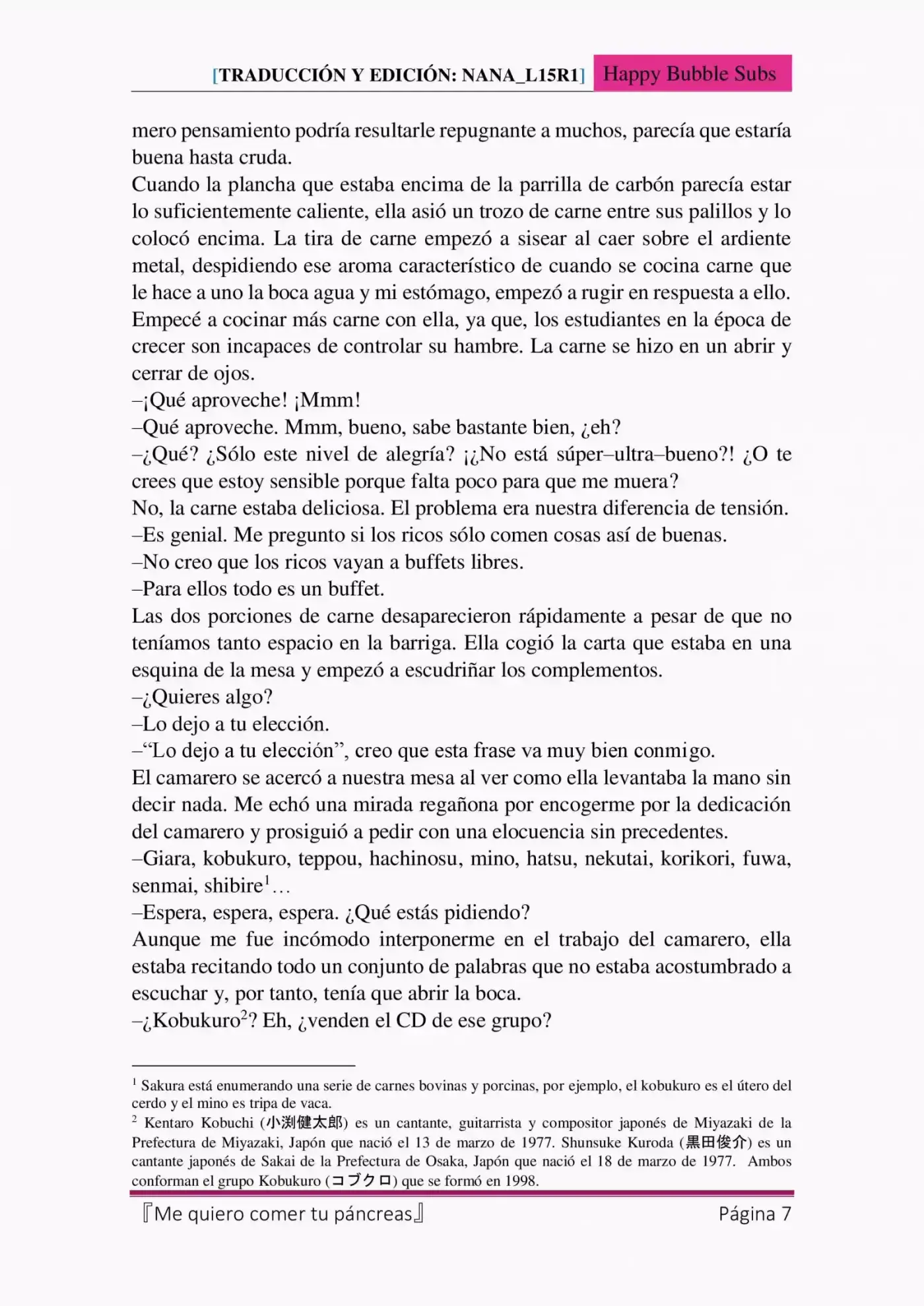 Me Quiero Comer Tu Páncreas (Novela) - Capítulo 2 - Página 7 - LectorTMOo