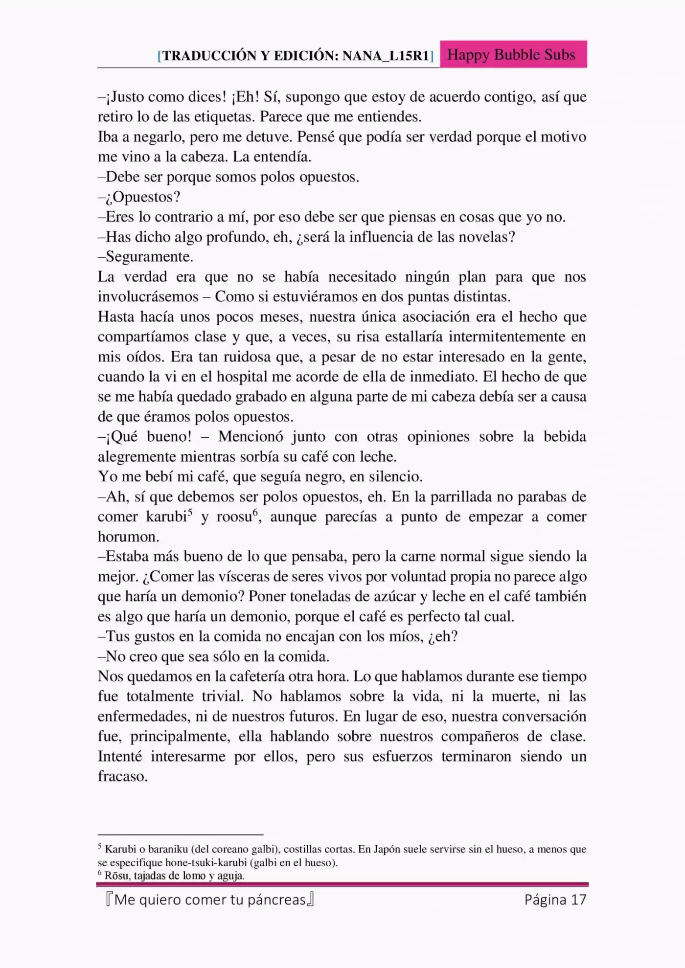 Me Quiero Comer Tu Páncreas (Novela) - Capítulo 2 - Página 17 - LectorTMOo